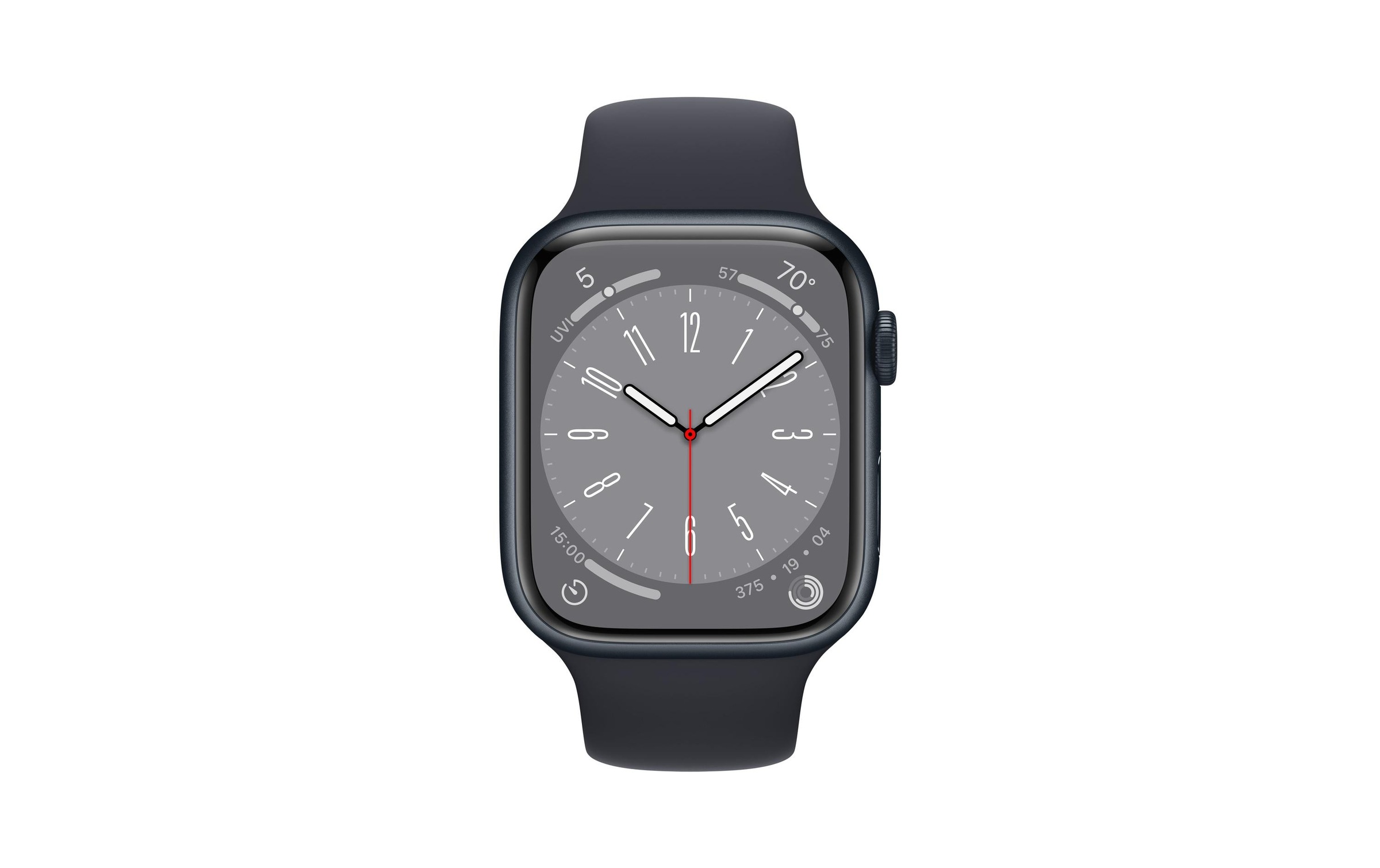 Apple Watch Series 8, Aluminium-Gehäuse Mitternacht«, (Watch OS)