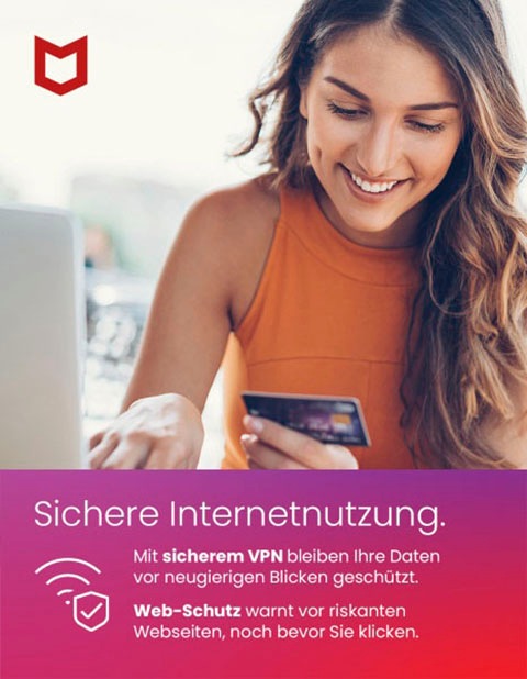 McAfee Virensoftware »McAfee Total Protection 05-Device (Code in a Box)«, (1 St.)