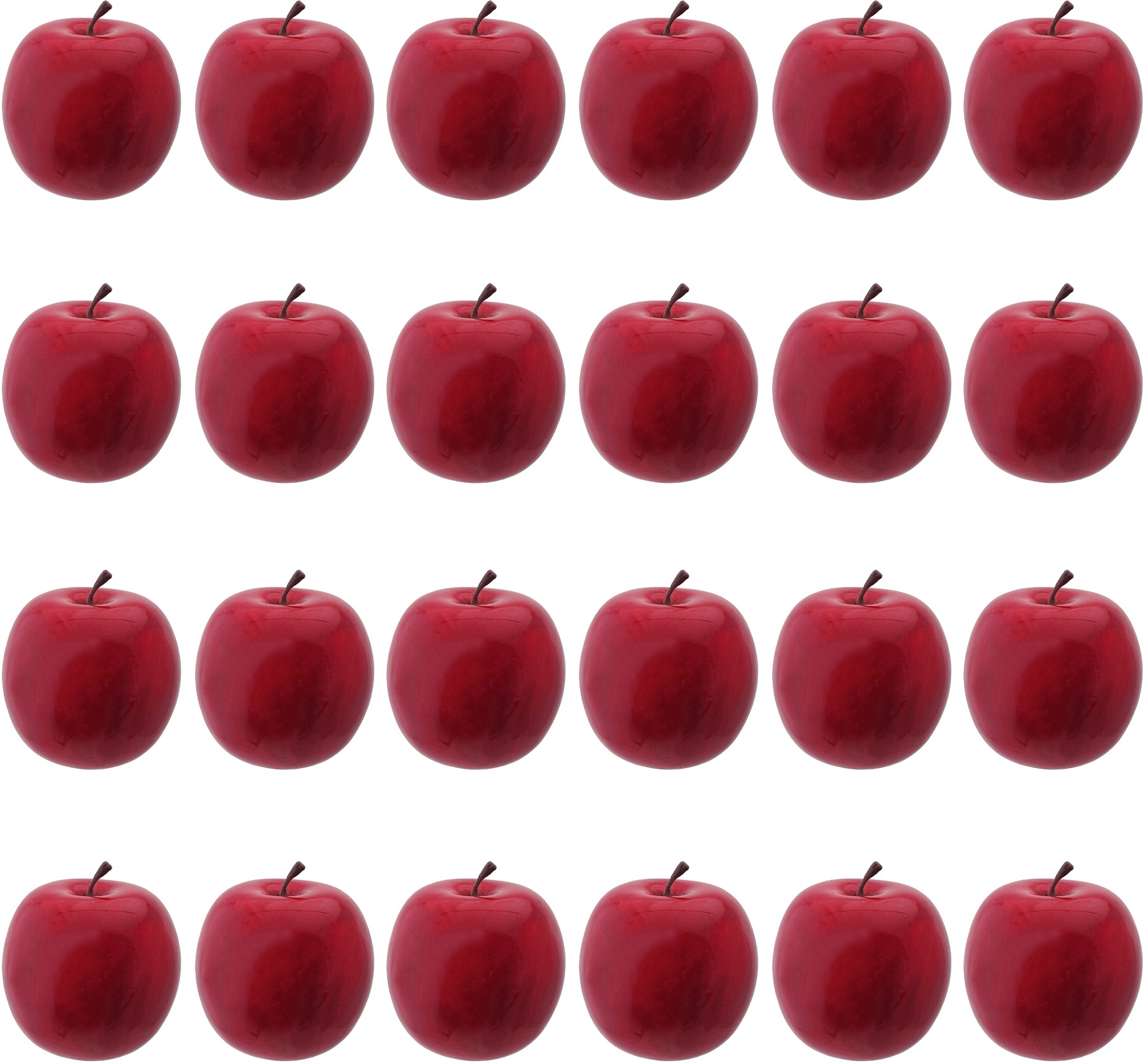 Creativ deco Dekokugel "Weihnachtsdeko rot" Apfel, Ø ca. 6,5 cm