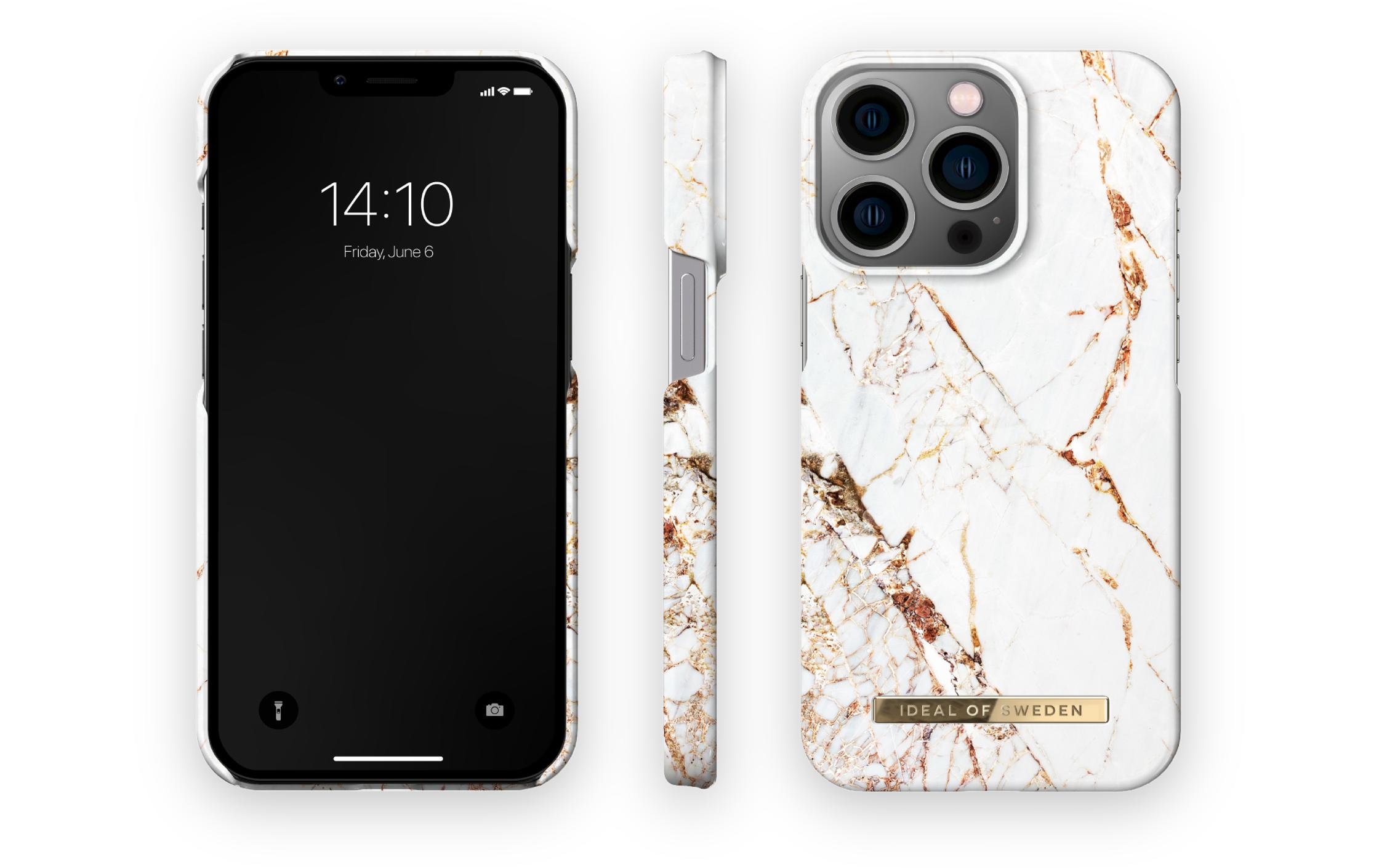 iDeal of Sweden Smartphone-Hülle »Carrara Goldfarben iPhone 13 Pro«