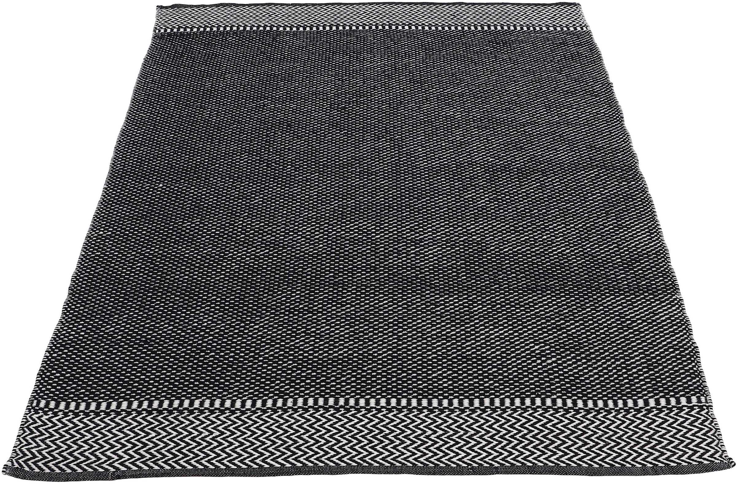 carpetfine Teppich »Frida 205«, rechteckig, 7 mm Höhe, Wendeteppich, 100% recyceltem Material (PET), Flachgewebe, Pflegeleicht und Robust, In- und Outdoor geeignet, Wetterfest und UV-beständig für Balkon, Terrasse, Garten, Wohn- und Schlafzimmer