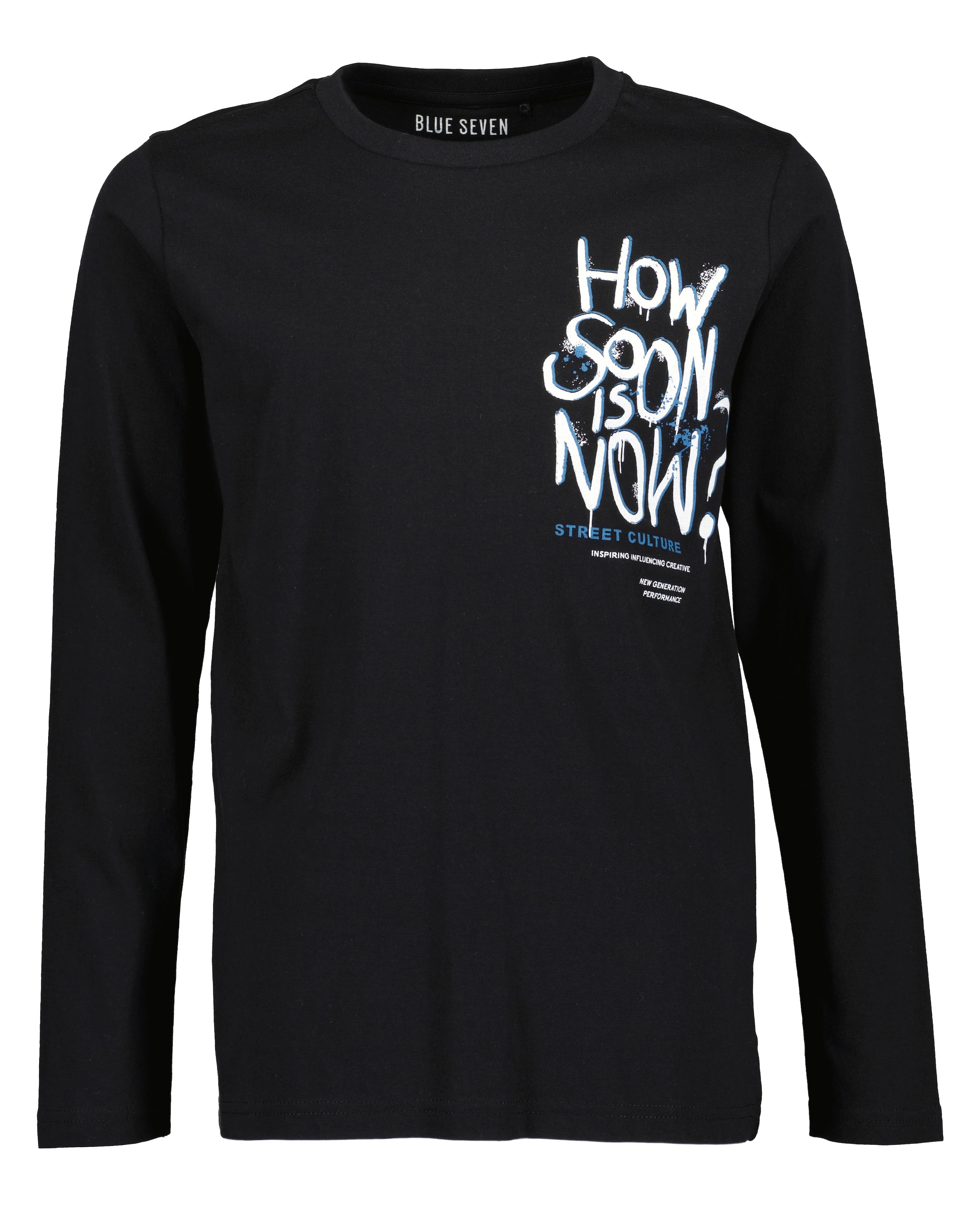 Blue Seven Langarmshirt, (Packung, 2 tlg.), mit coolen Frontmotiven