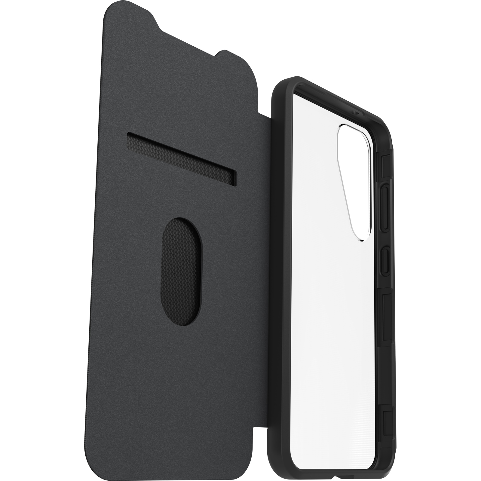 Otterbox Handyhülle »React Folio Samsung Galaxy S25+ clear/black«, Backcover, Schutzhülle, Handyschutzhülle, Case, Schutzcase, stossfest