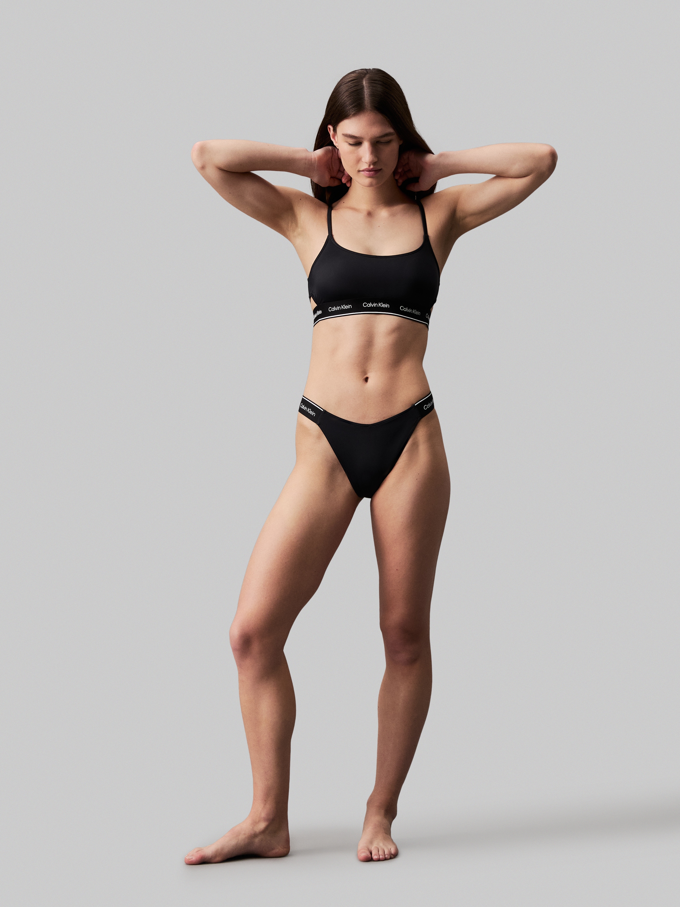 Calvin Klein Swimwear Bandeau-Bikini-Top »BRALETTE-RP«, mit seitlichen Cut-Outs