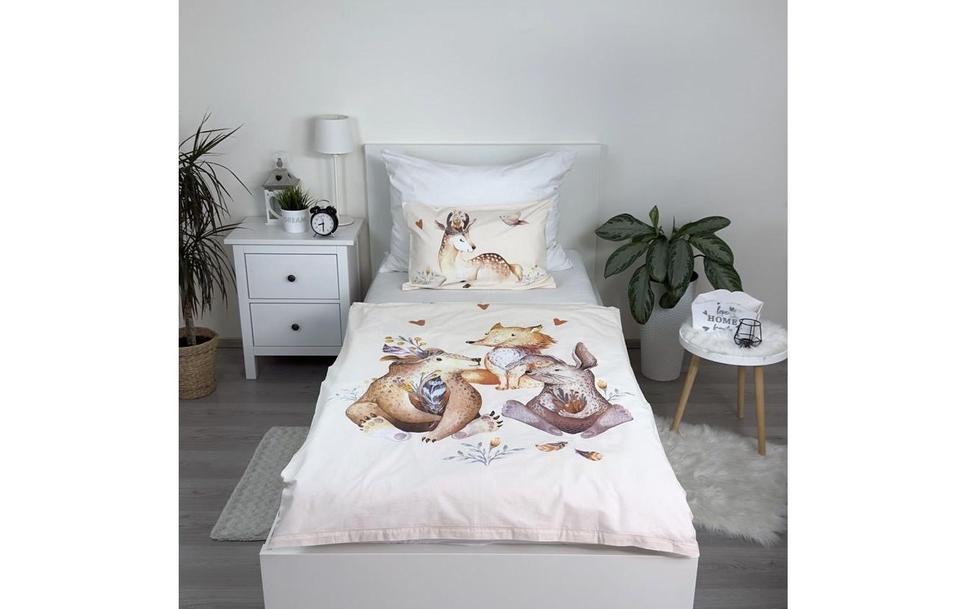 Kinderbettwäsche »Jerry Fabrics Woodland 100 x 135 cm + 40 x 60 cm«