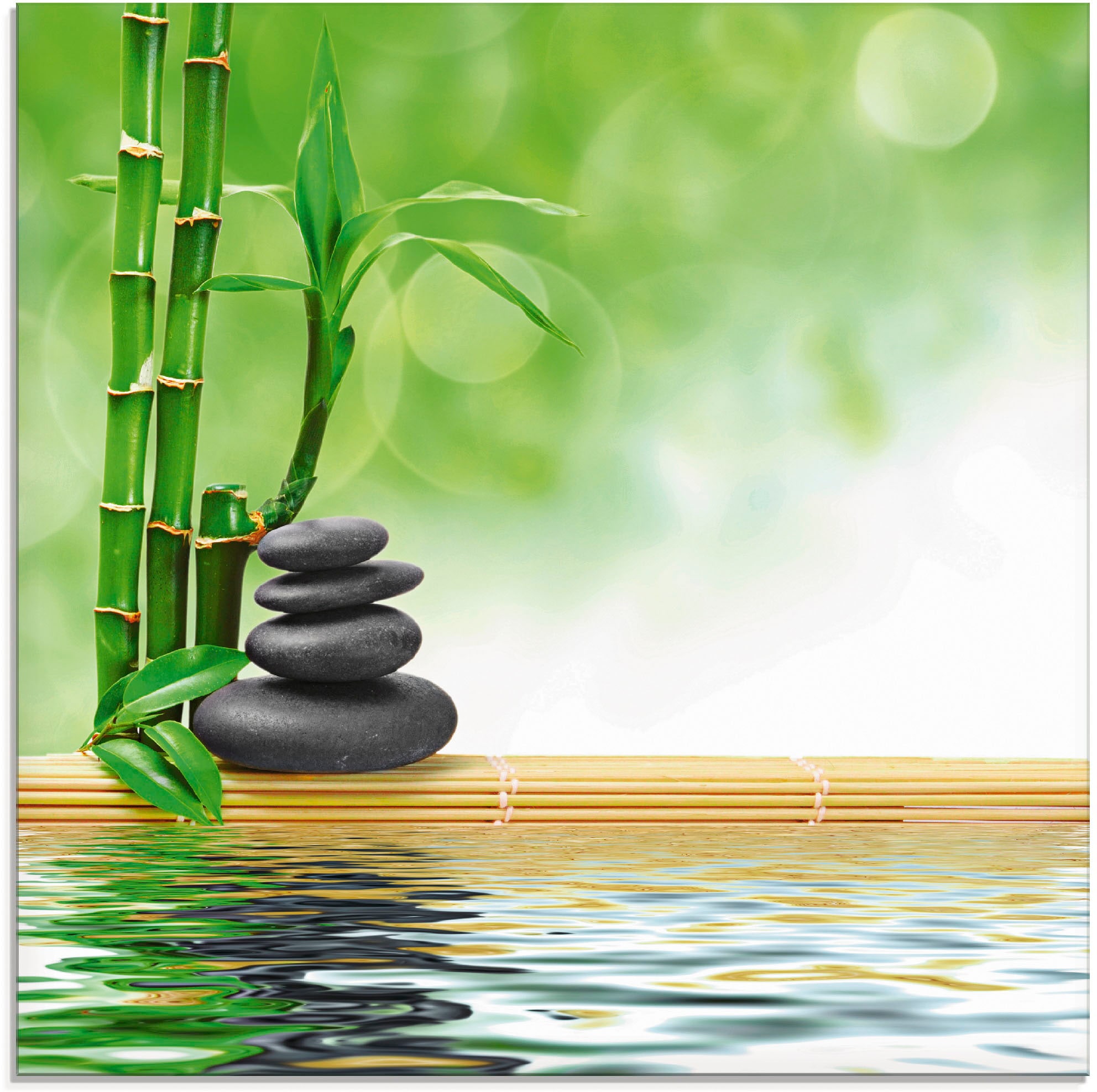 Artland Glasbild »Spa Konzept Zen Basaltsteine«, Zen, (1 St.), in verschiedenen Grössen