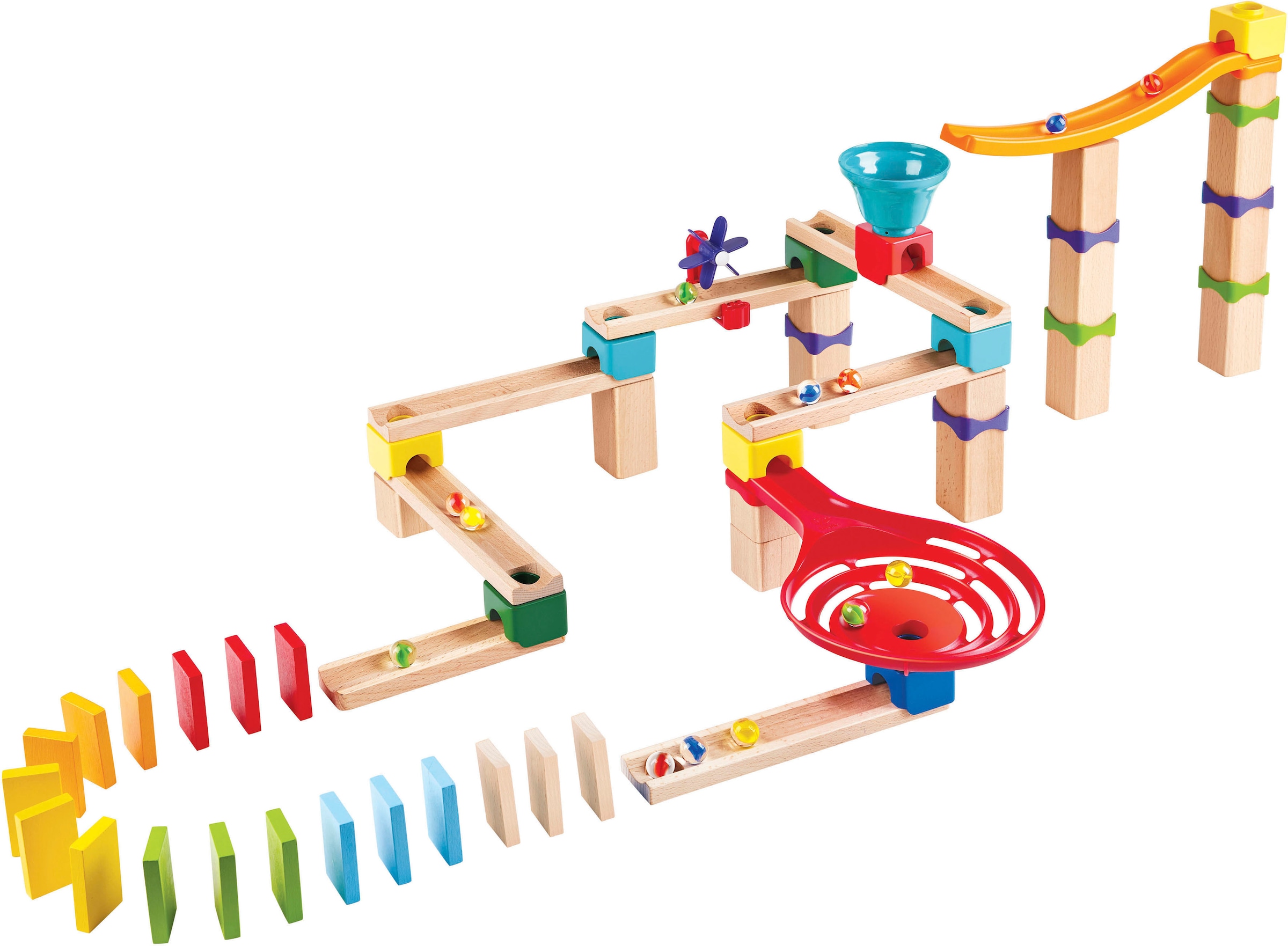 Hape Kugelbahn »Rasante Murmelbahn mit Domino«