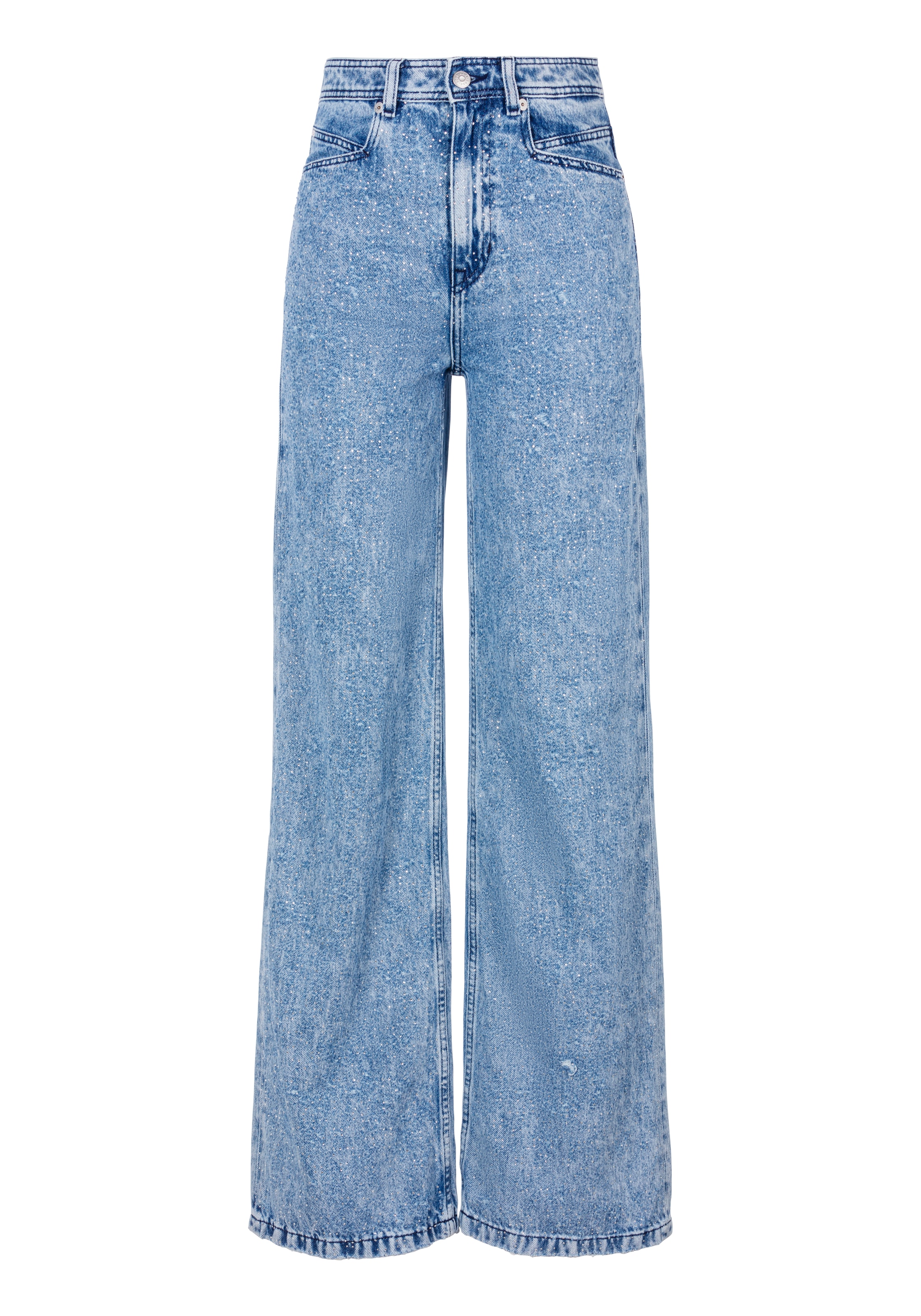 BOSS ORANGE High-waist-Jeans »Marlene High Rise, High Waist Premium Damenmode«, mit All Over Strass und Glitzer Effekt