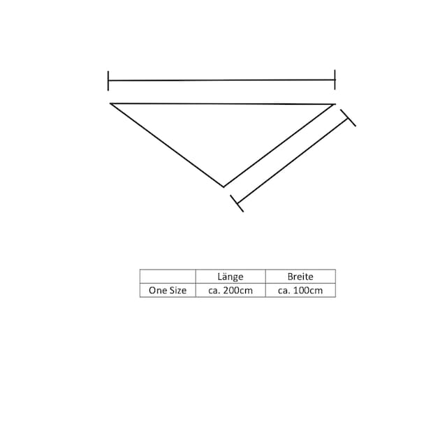 Zwillingsherz Dreieckstuch »LIV«, mit Kontrastrand und Hahnentritt-Muster  online bestellen bei Jelmoli-Versand Schweiz