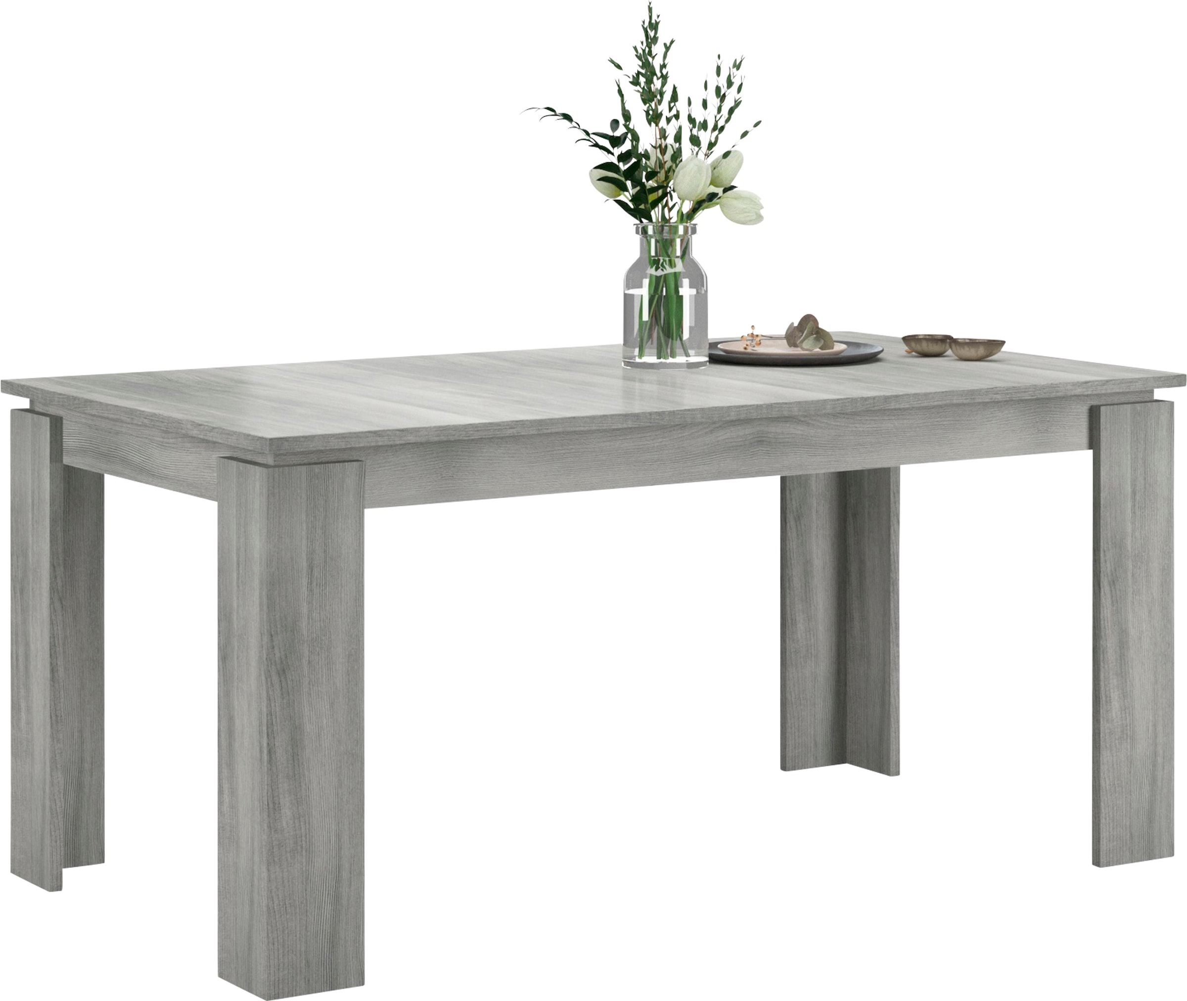 INOSIGN Esstisch »Kalmar, rechteckig, 160 cm ausziehbar auf 200 cm, inkl. Einlegeplatte«, Esszimmertisch, Tisch, Küchentisch, dining table