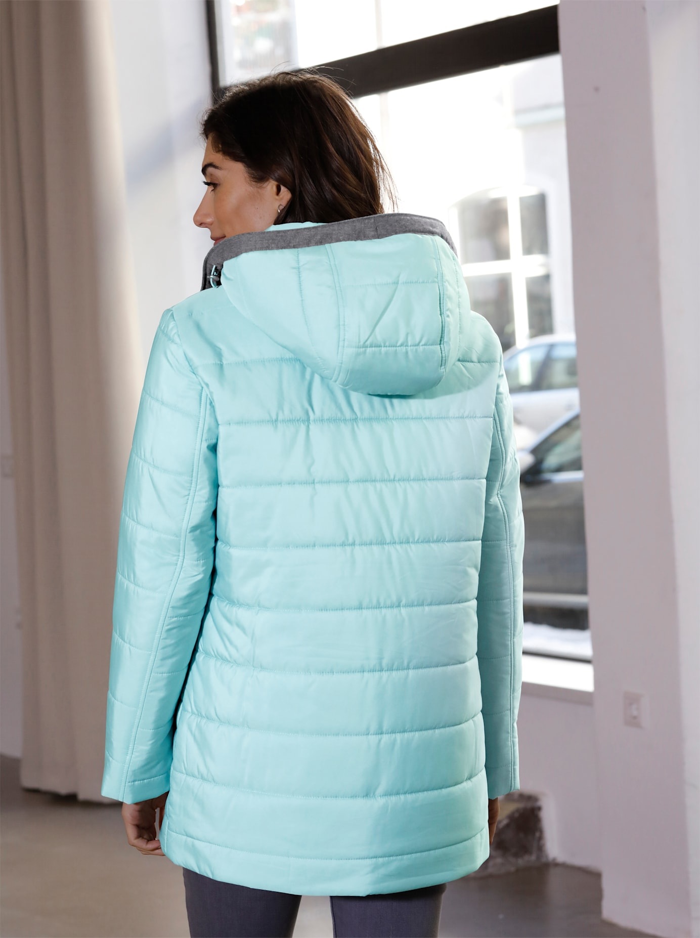 Classic Basics Steppjacke mit Kapuze