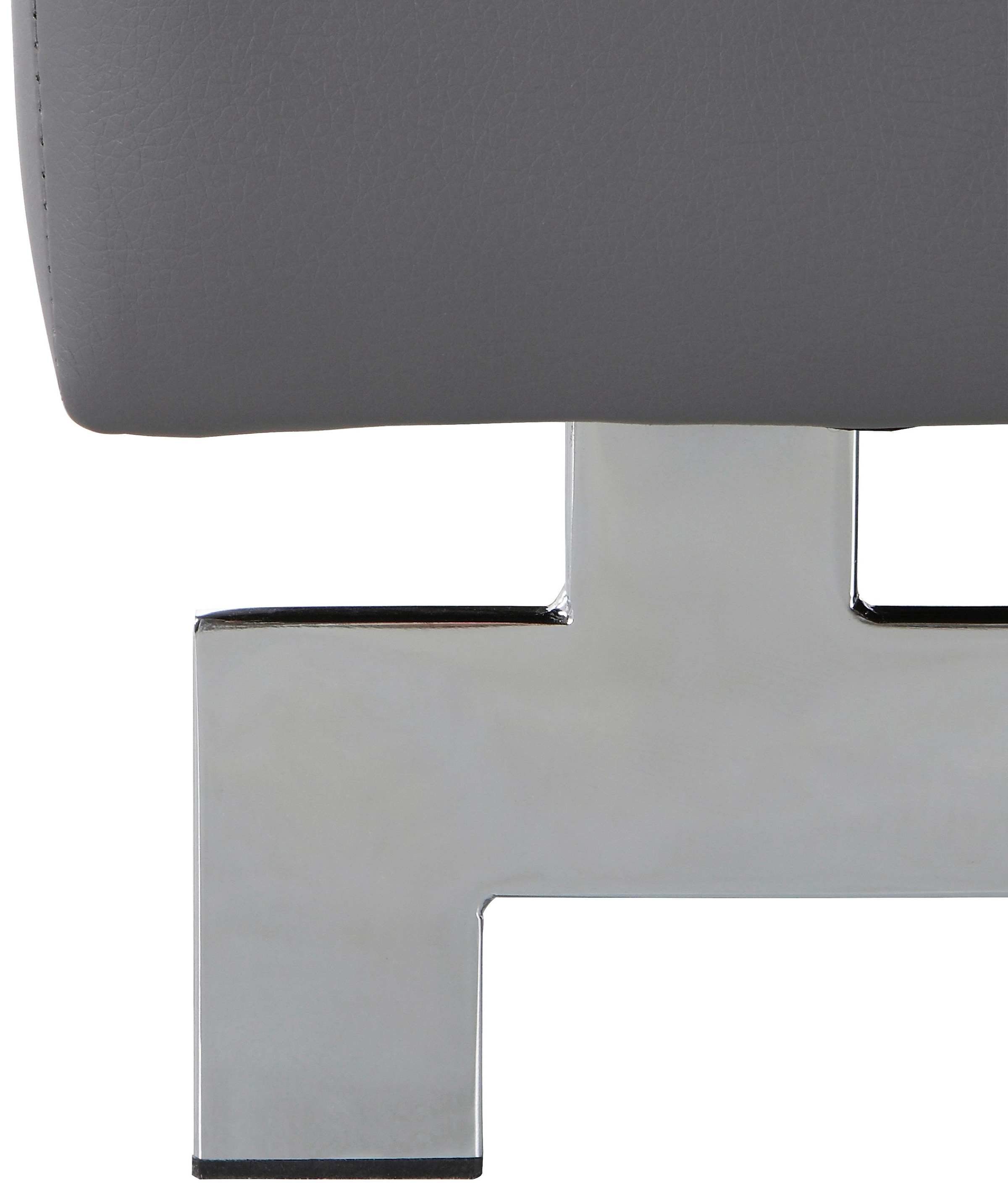 COTTA Ecksofa »Chef L-Form«, mit Kopfteilverstellung, edle Metallkufen, wahlweise mit Bettfunktion