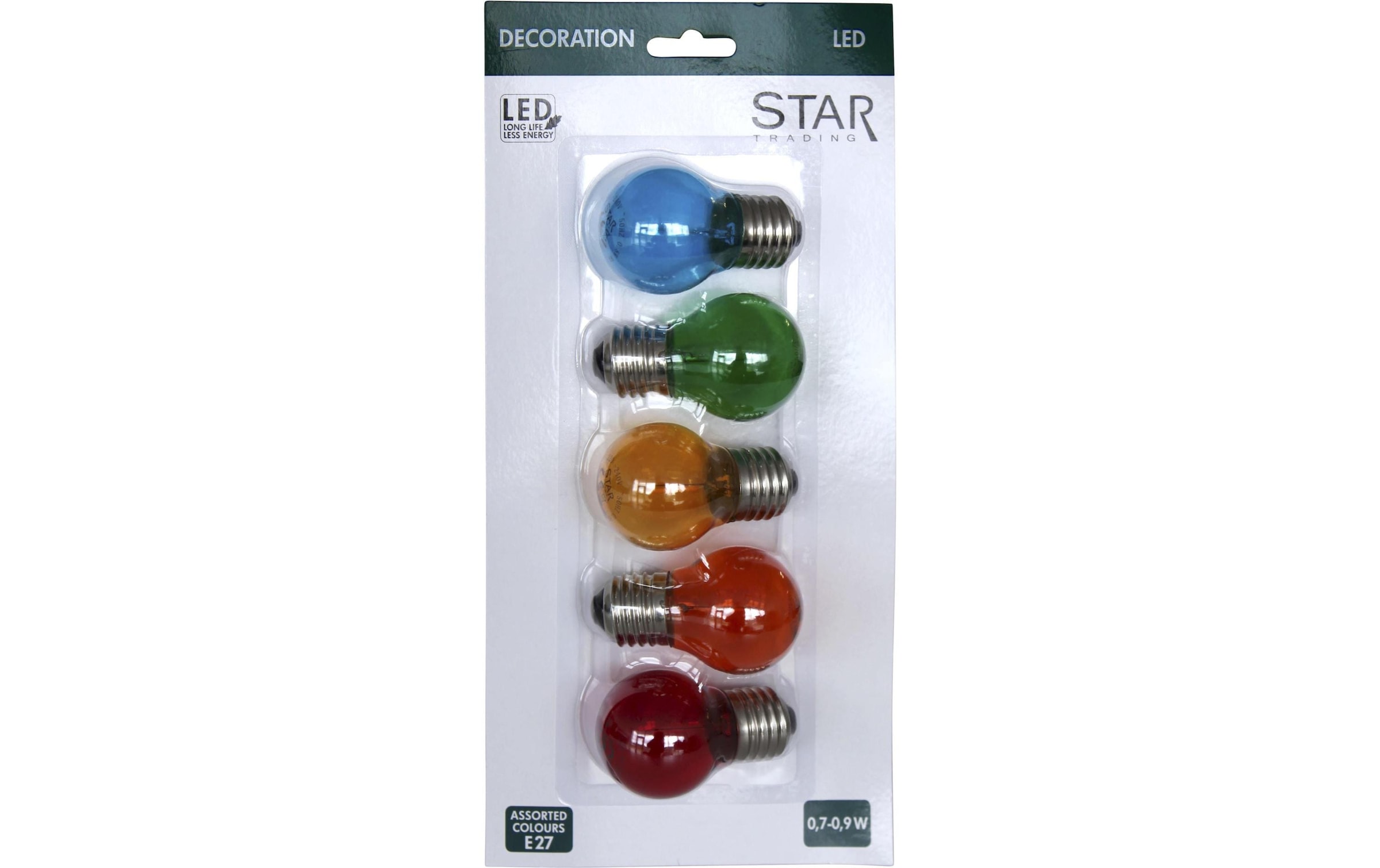 Parforce Traditional Hunting LED-Leuchtmittel »Star Trading LED Lampen 5 Stück«, E27, Farbwechsler