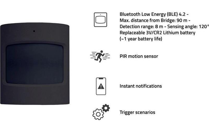 Bewegungsmelder »hombli Bluetooth PIR Motion Sensor, Schwarz«