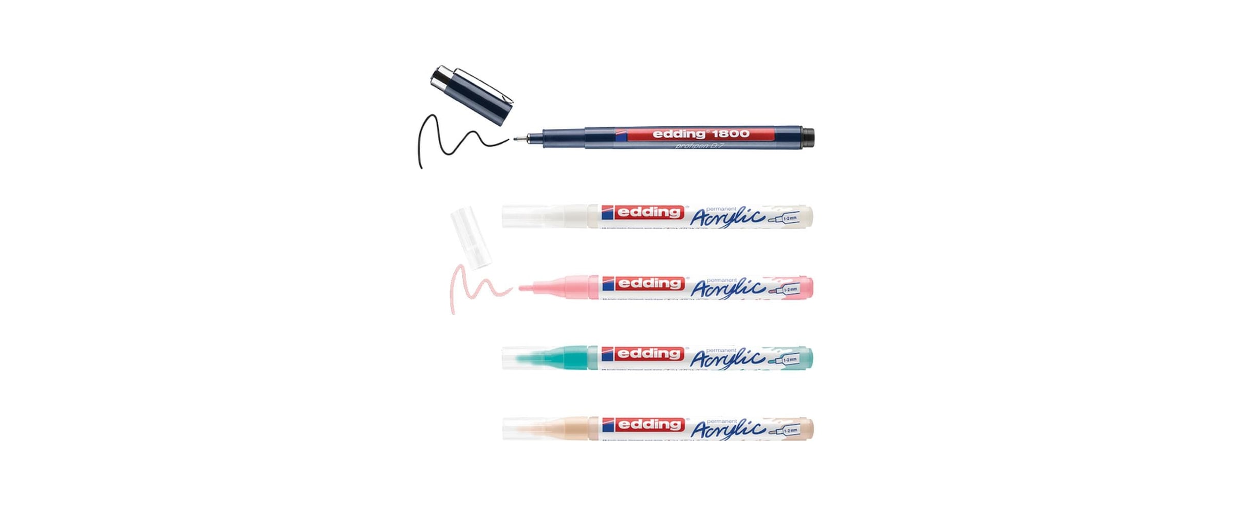 edding Malvorlage »Komplettes Manga Stifte Set«, Strichstärke 3 mm