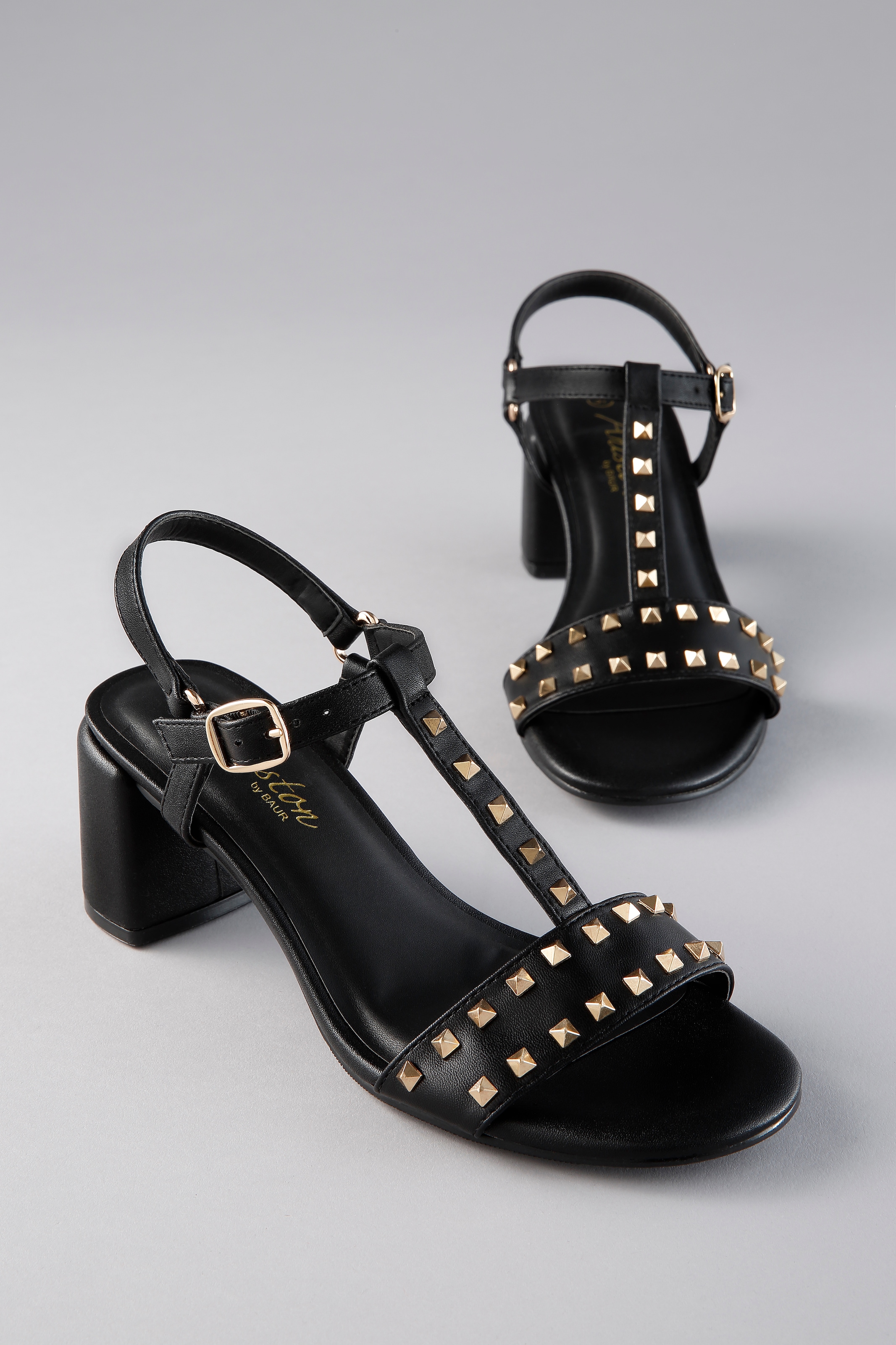 Aniston SHOES Riemchensandalette Sommerschuh, Blockabsatz, Nietenverzierung - NEUE KOLLEKTION