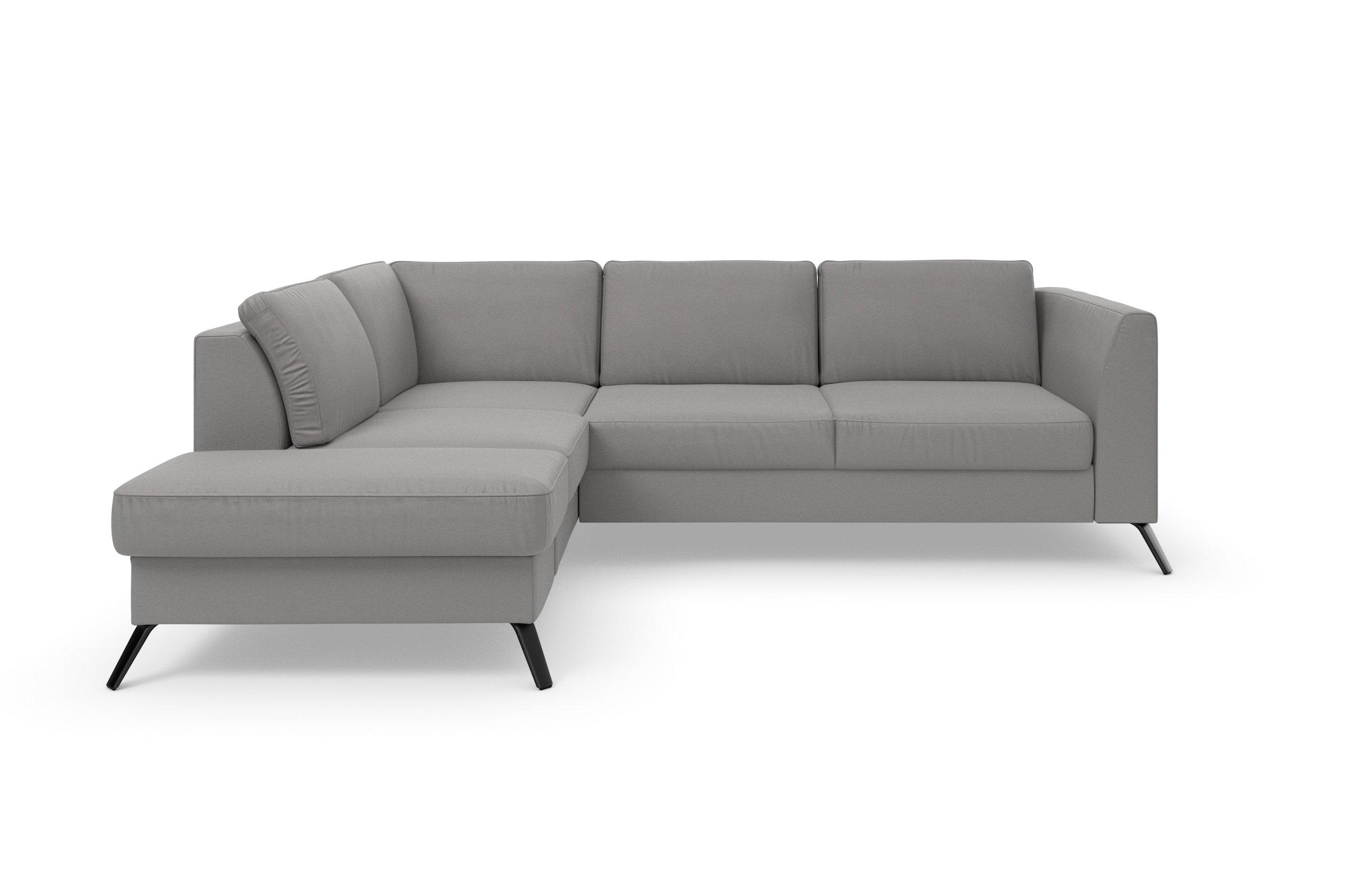 sit&more Ecksofa »Olsen L-Form«, inklusive Sitztiefenverstellung, wahlweise mit Bettfunktion, 15cm hoch