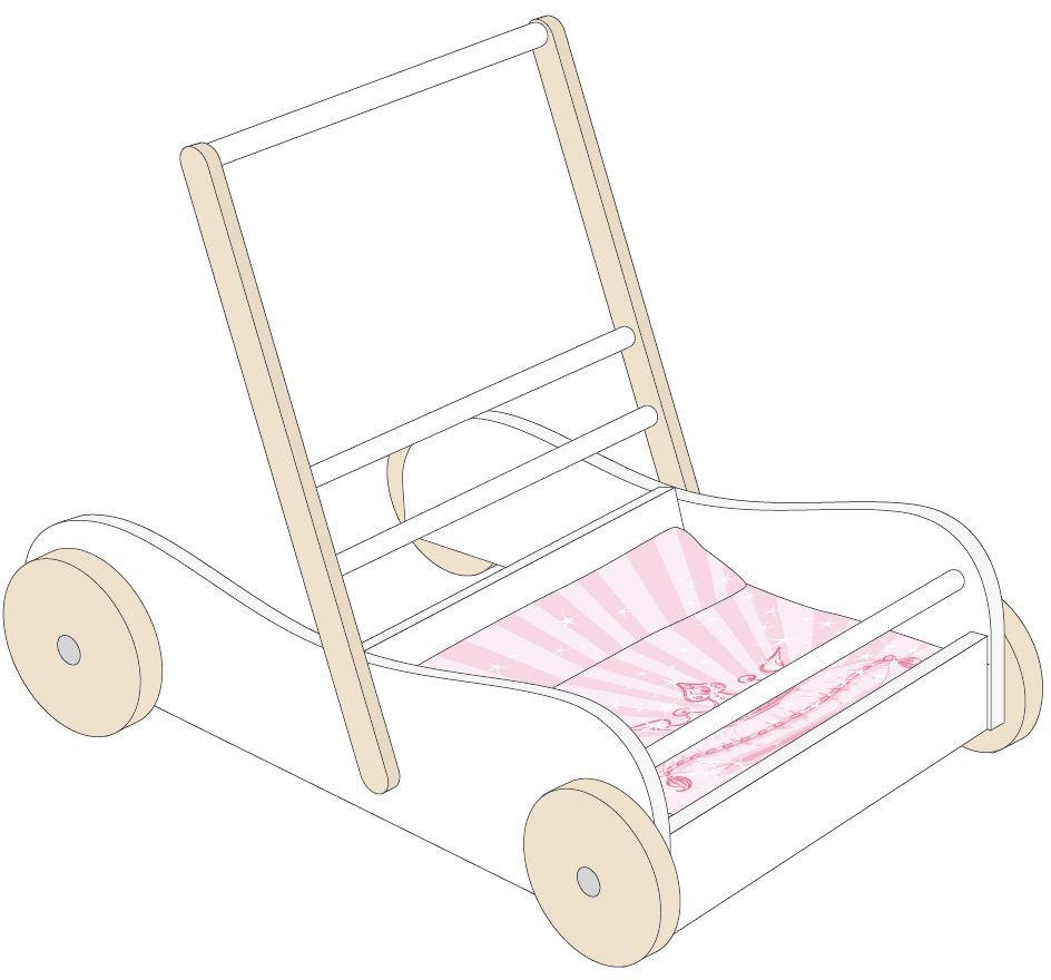 roba® Puppenwagen »Wagen Scarlett, weiss«