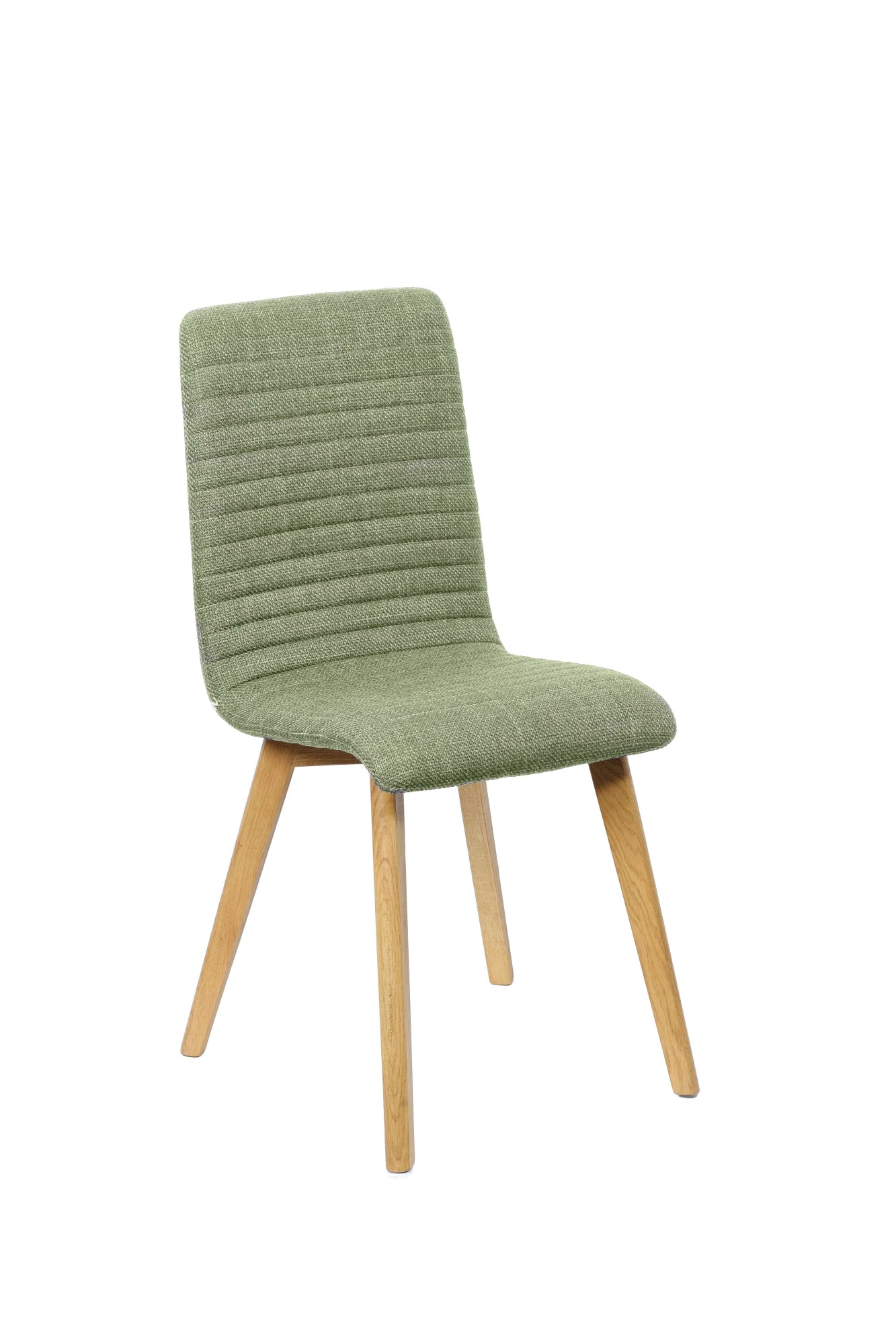 Home affaire 4-Fussstuhl »Arosa Esszimmerstuhl, Polsterstuhl, Küchenstuhl, Speisestuhl, Essstuhl«, (Set), 2 St., Chenille, 2er-Set, Beine aus Massivholz Eiche oder Buche, mit gestepptem Stoff