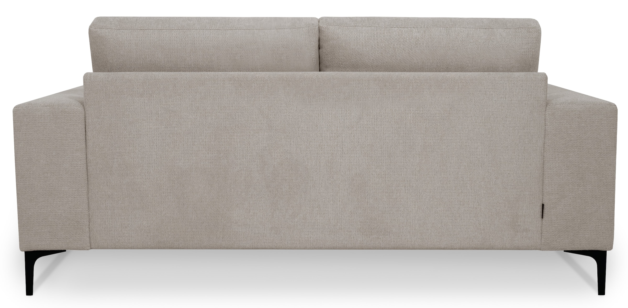 Places of Style 2-Sitzer »Xander«, Breite 164 cm, Webstoff, Soft-Touch Chenille, schwarze Metallfüssen