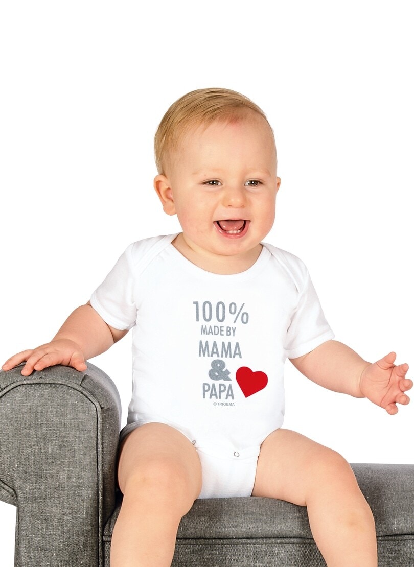 Trigema T-Shirt »TRIGEMA Baby-Body Feinripp«, (1 tlg.)