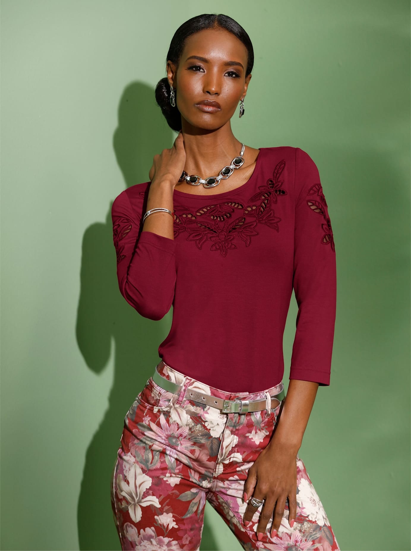creation L Rundhalsshirt »Shirt«, (1 tlg.)