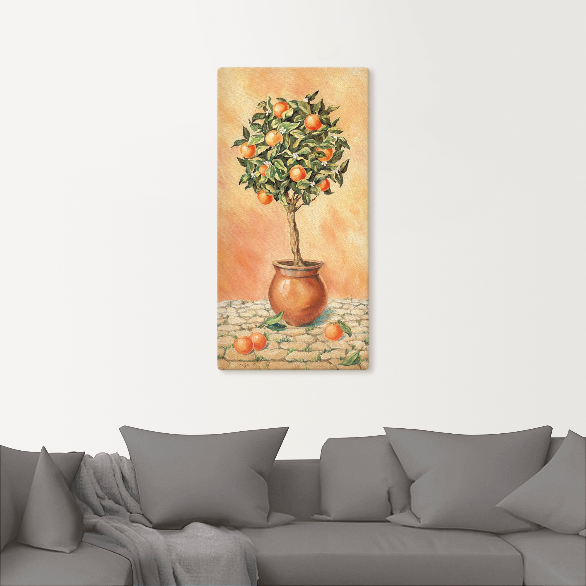 Artland Wandbild »Orangenbaum I«, Pflanzen, (1 St.), als Alubild, Outdoorbild, Leinwandbild, Wandaufkleber, versch. Grössen