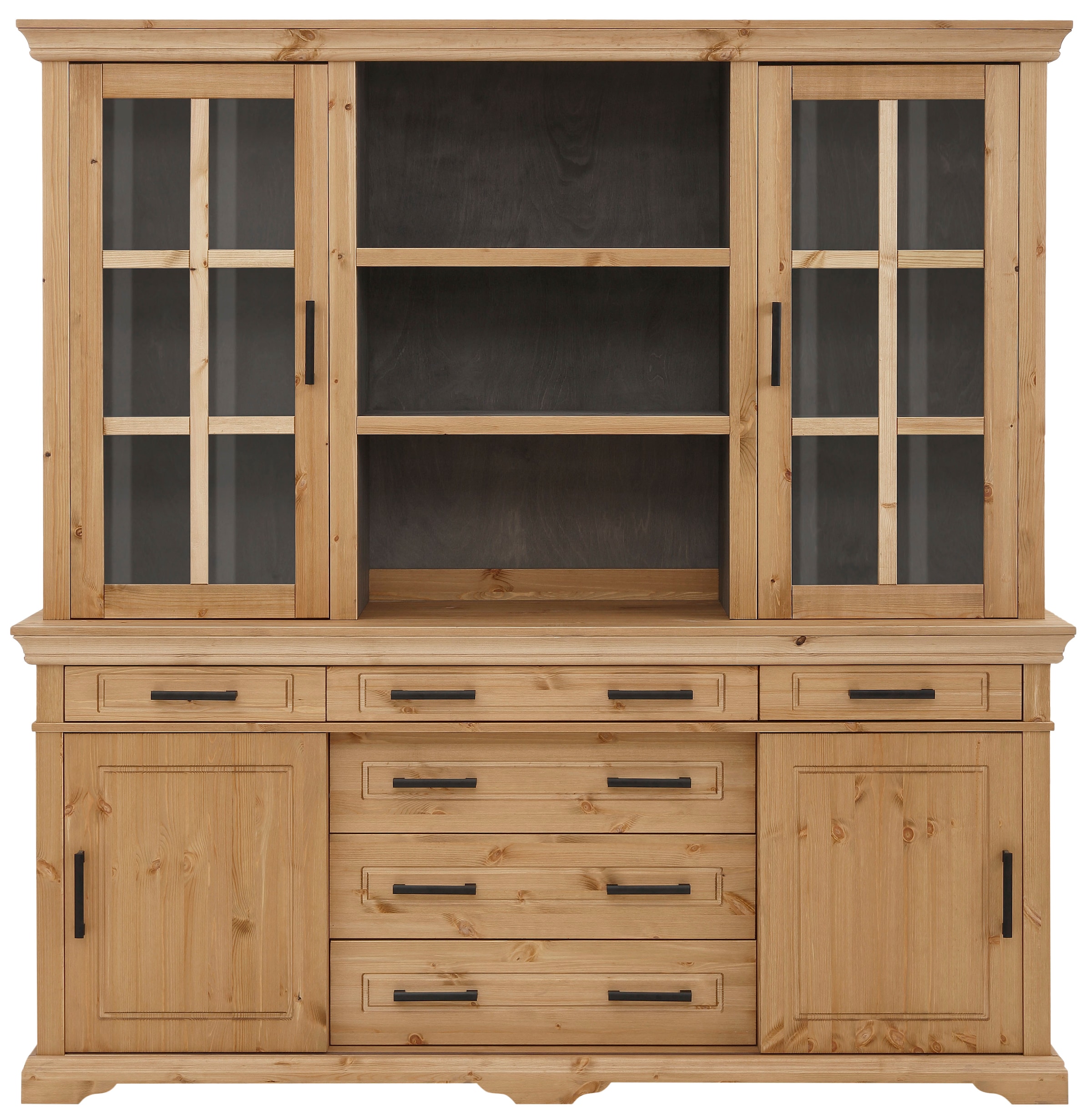 Home affaire Vitrine »Anabel«, aus massiver Kiefer, mit Schiebetüren,  Breite 186 cm online shoppen | Jelmoli-Versand