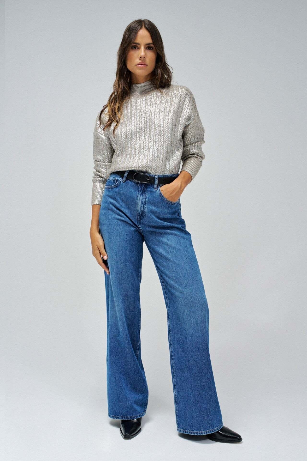 Salsa Strickpullover »Salsa Jeans Sweatshirt Shimmer Sweater«