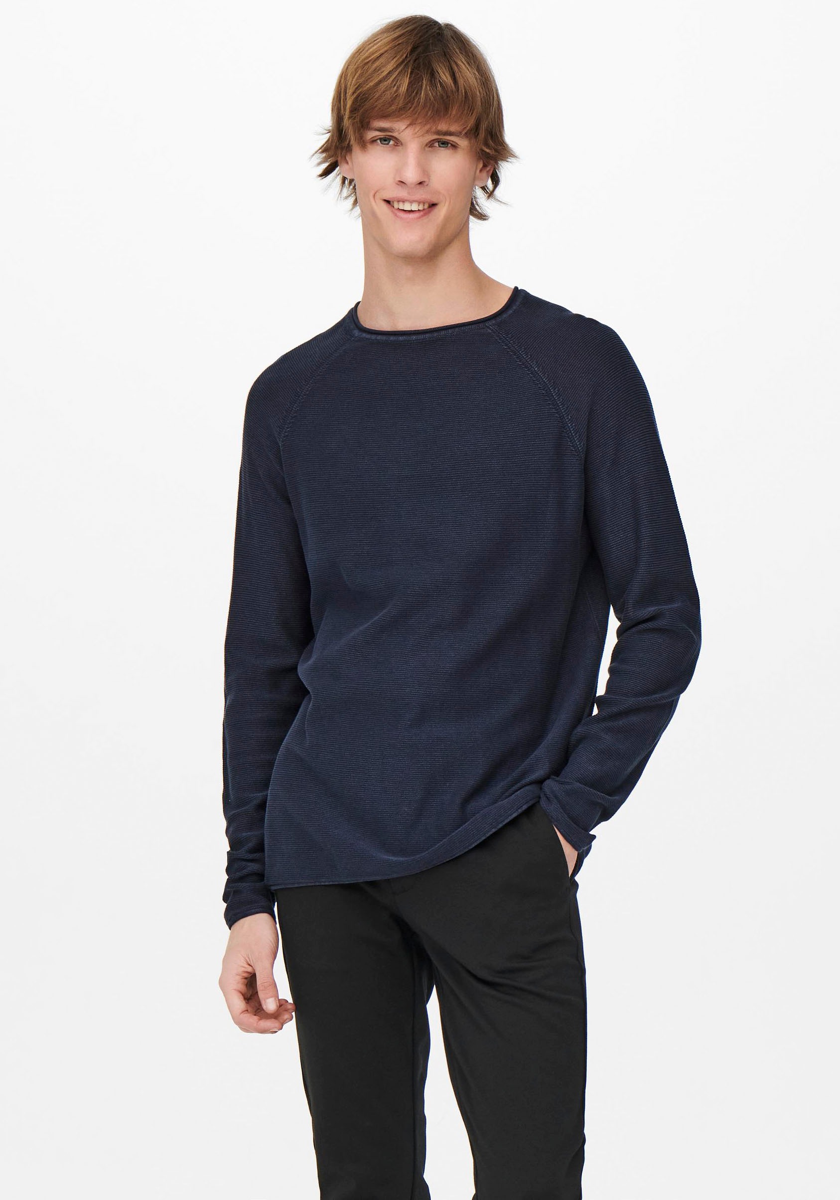 ONLY & SONS Rundhalspullover »DEXTOR WASH RAGLAN KNIT« kaufen