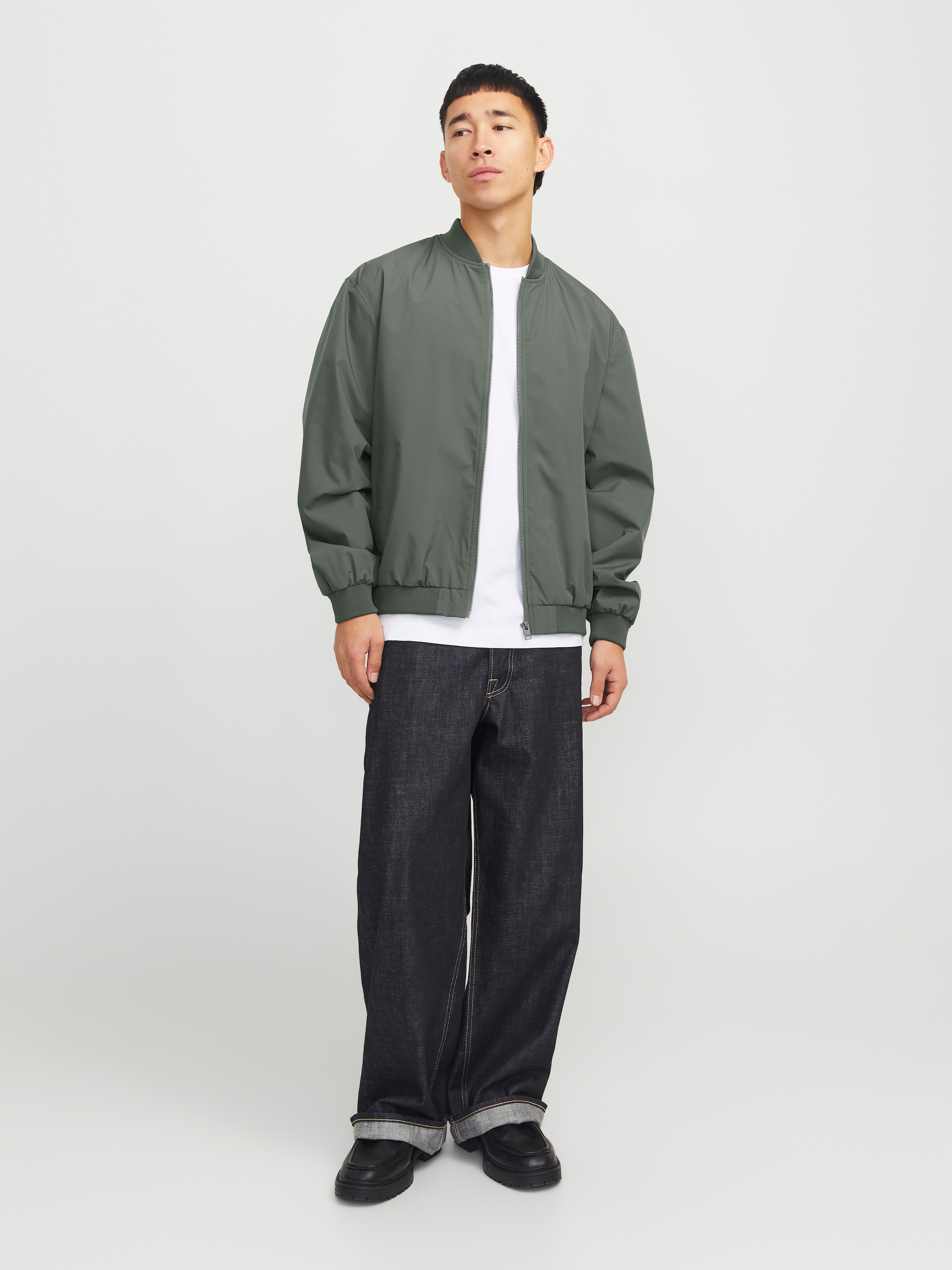 Jack & Jones Bomberjacke »JJECHARGE BOMBER JACKET NOOS«, ohne Kapuze, mit Rippbündchen