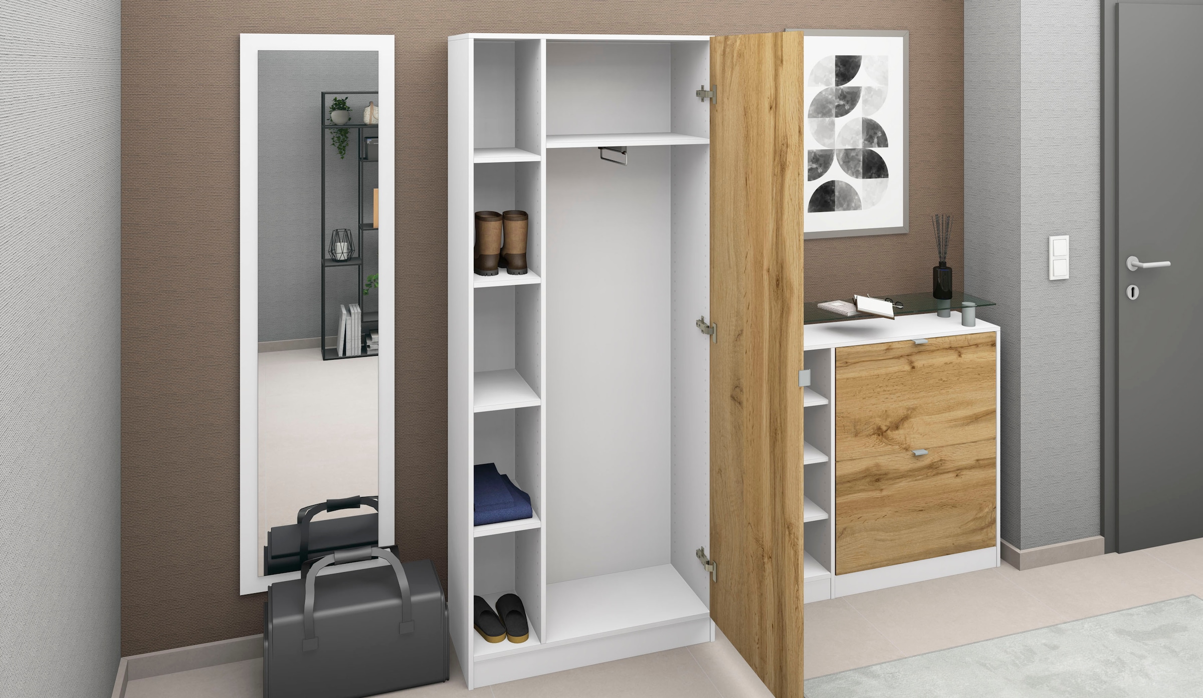 borchardt Möbel Garderobenschrank »Dolly«, Höhe 185 cm