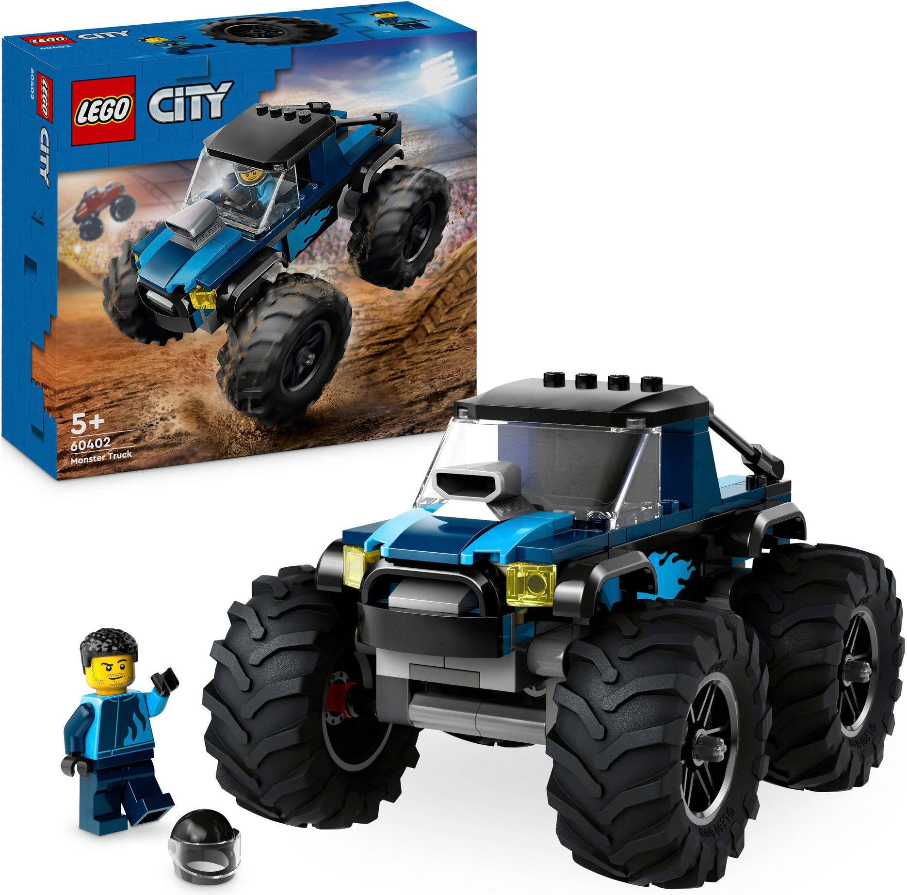 LEGO Konstruktionsspielsteine "Blauer Monstertruck (60402), LEGO City" Made in Europe