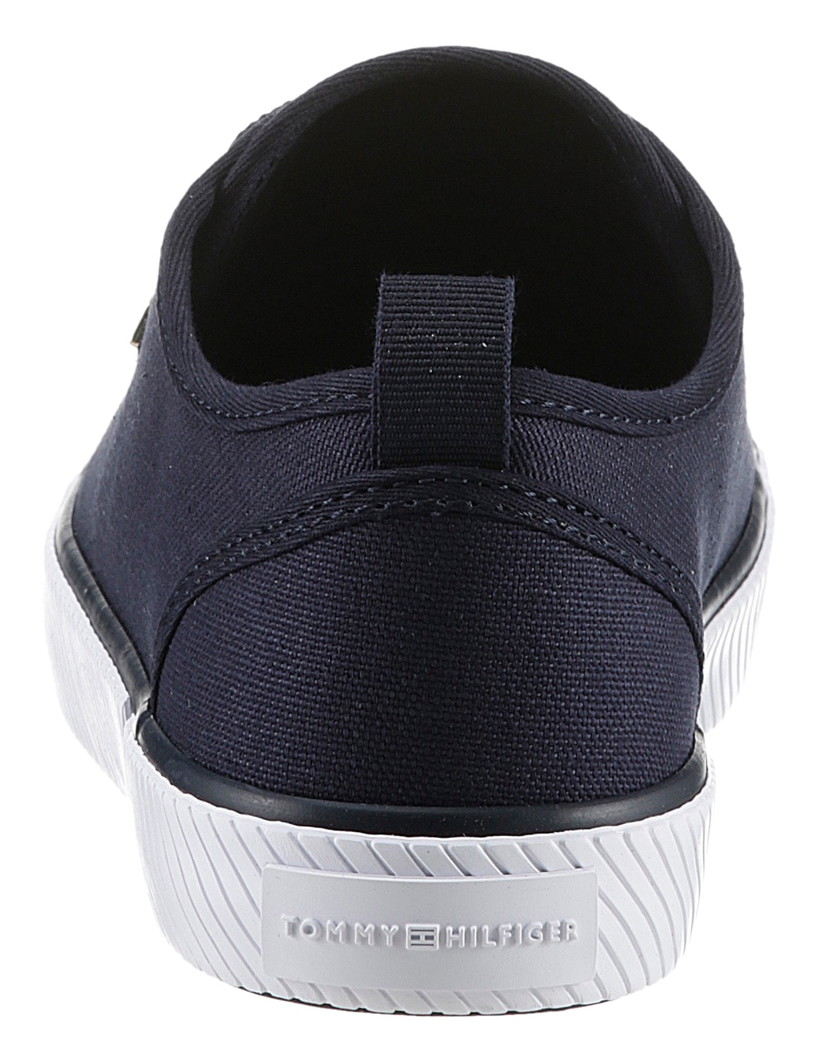 Tommy Hilfiger Plateausneaker »VULC CANVAS SNEAKER«, Freizeitschuh, Halbschuh, Schnürschuh mit praktischer Anziehlasche