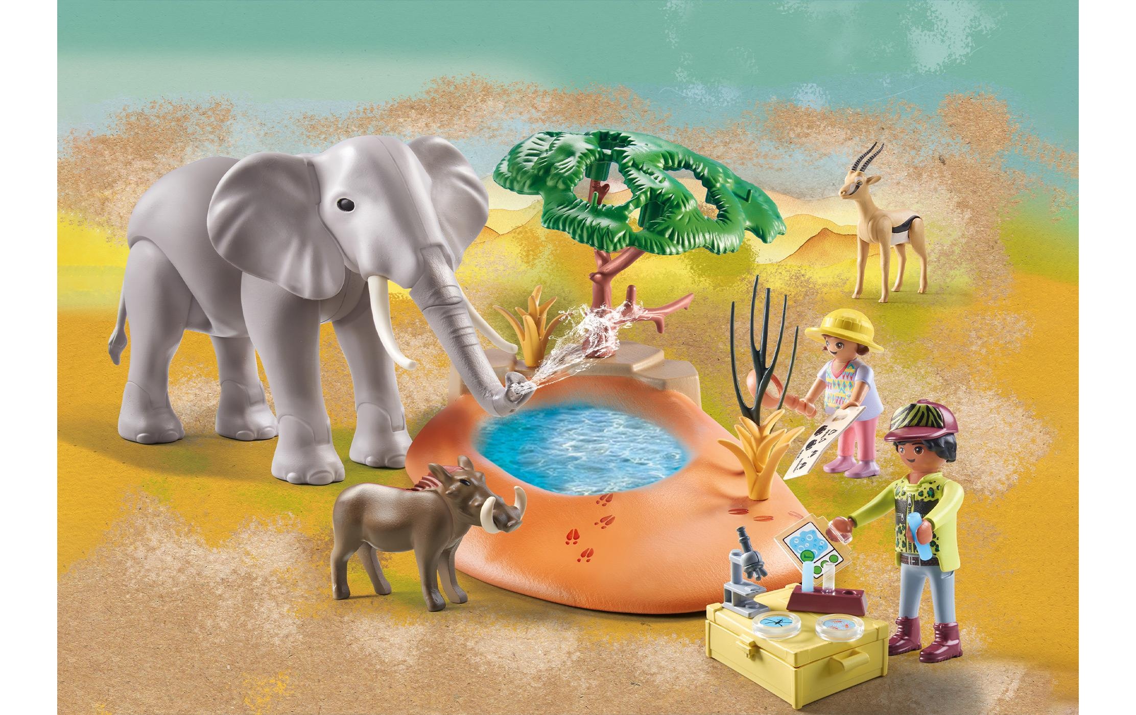 Playmobil® Spielbausteine »Wiltopia Spritztour zum Wasserloch 71294«, (35 St.)