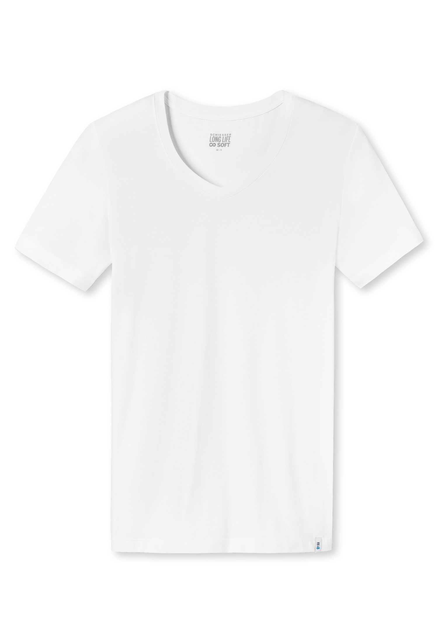 Schiesser T-Shirt »Long Life Soft«, V-Ausschnitt, kurzärmelig, reduzierte Pilling-Bildung
