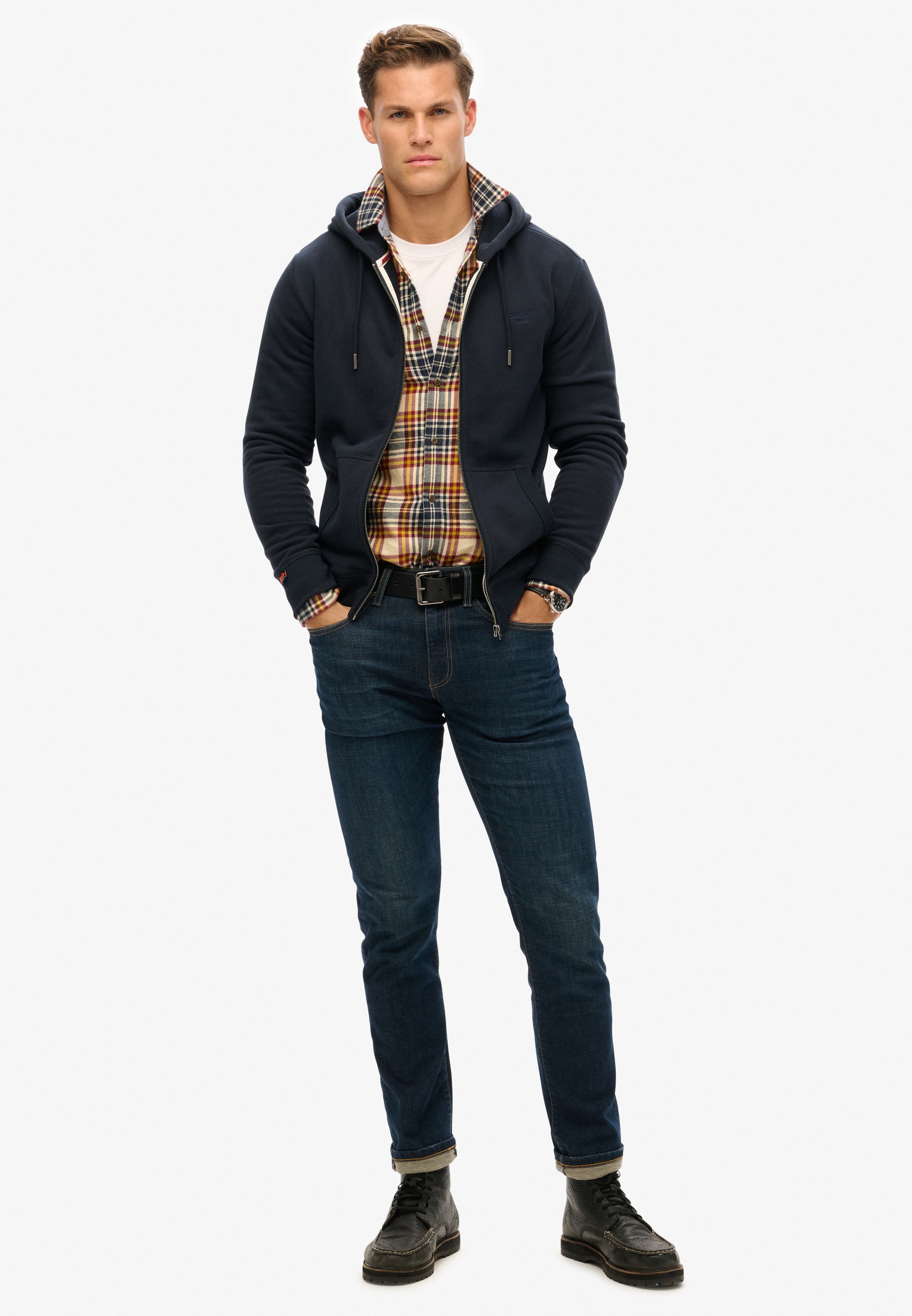 Superdry Kapuzensweatjacke »ESSENTIAL LOGO ZIP HOODIE HB«