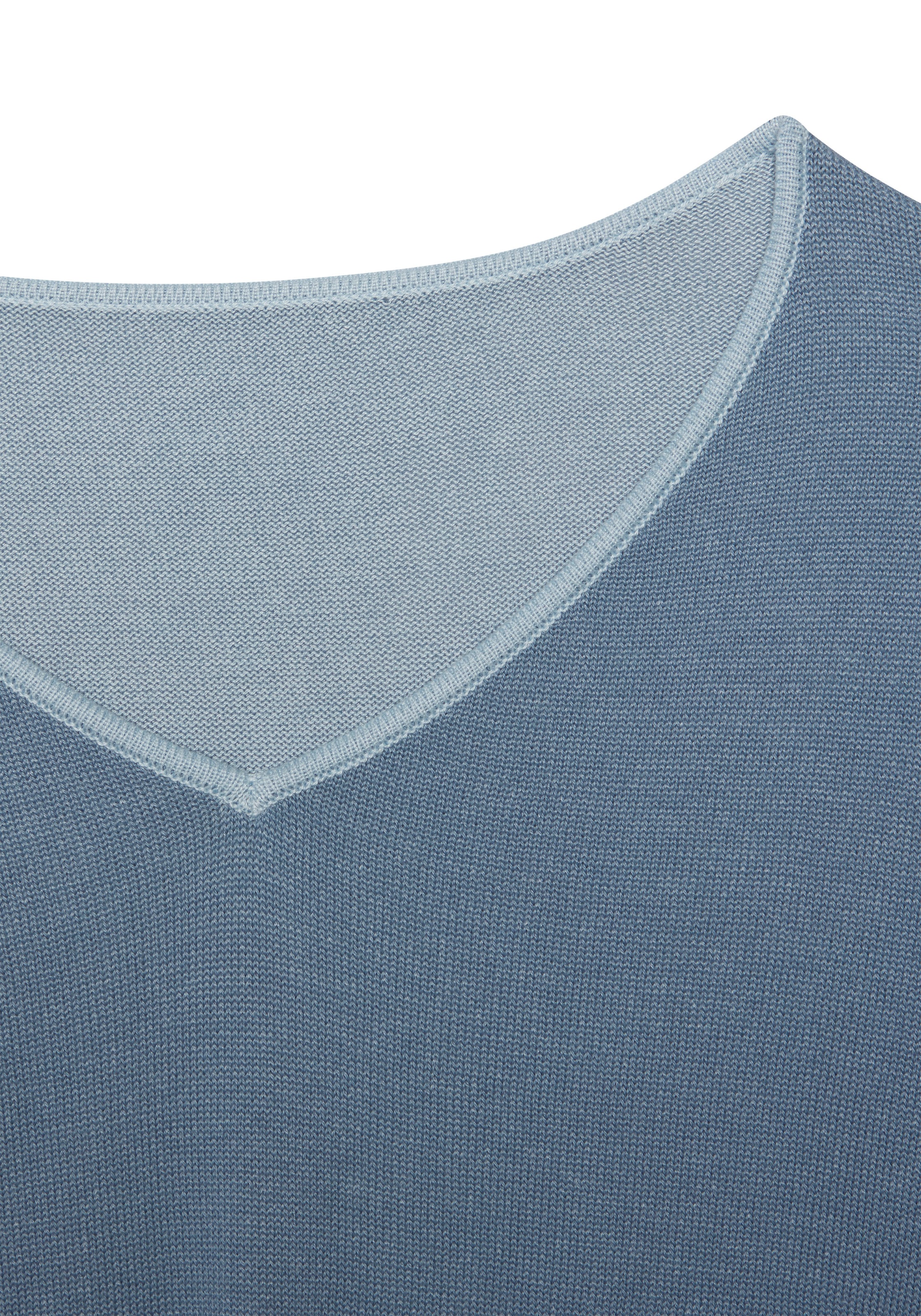 Vivance V-Ausschnitt-Pullover, mit Kontrastkanten, casual