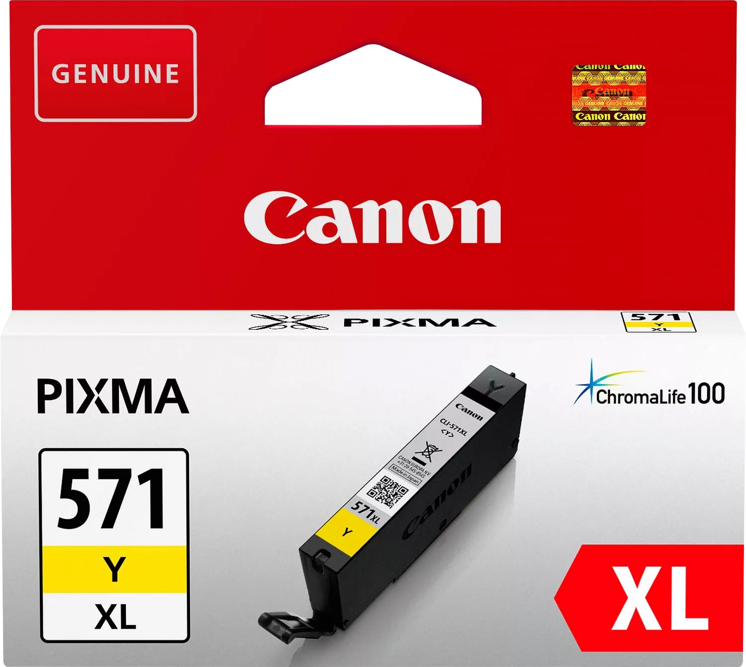 Canon Tintenpatrone »CLI-571XL Y« original Druckerpatrone 571 gelb