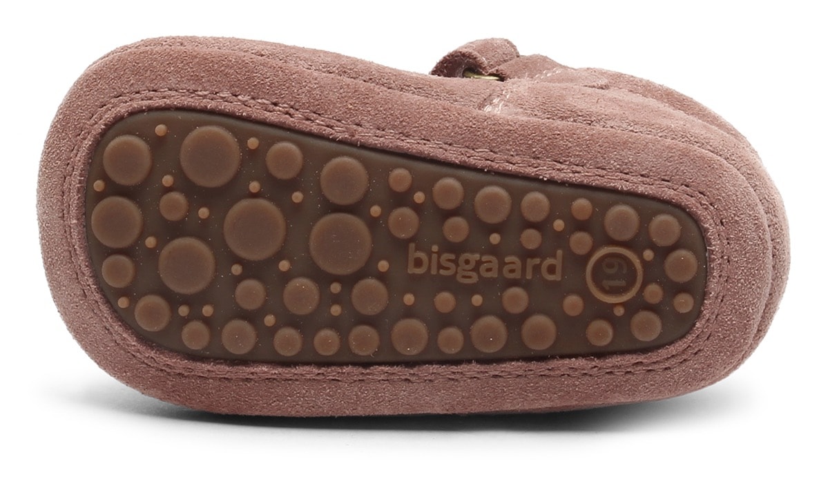 Bisgaard Hausschuh »bloom«, Babyschuh, Klettschuh, Wagenschuh, Taufschuh mit weicher T-Spange