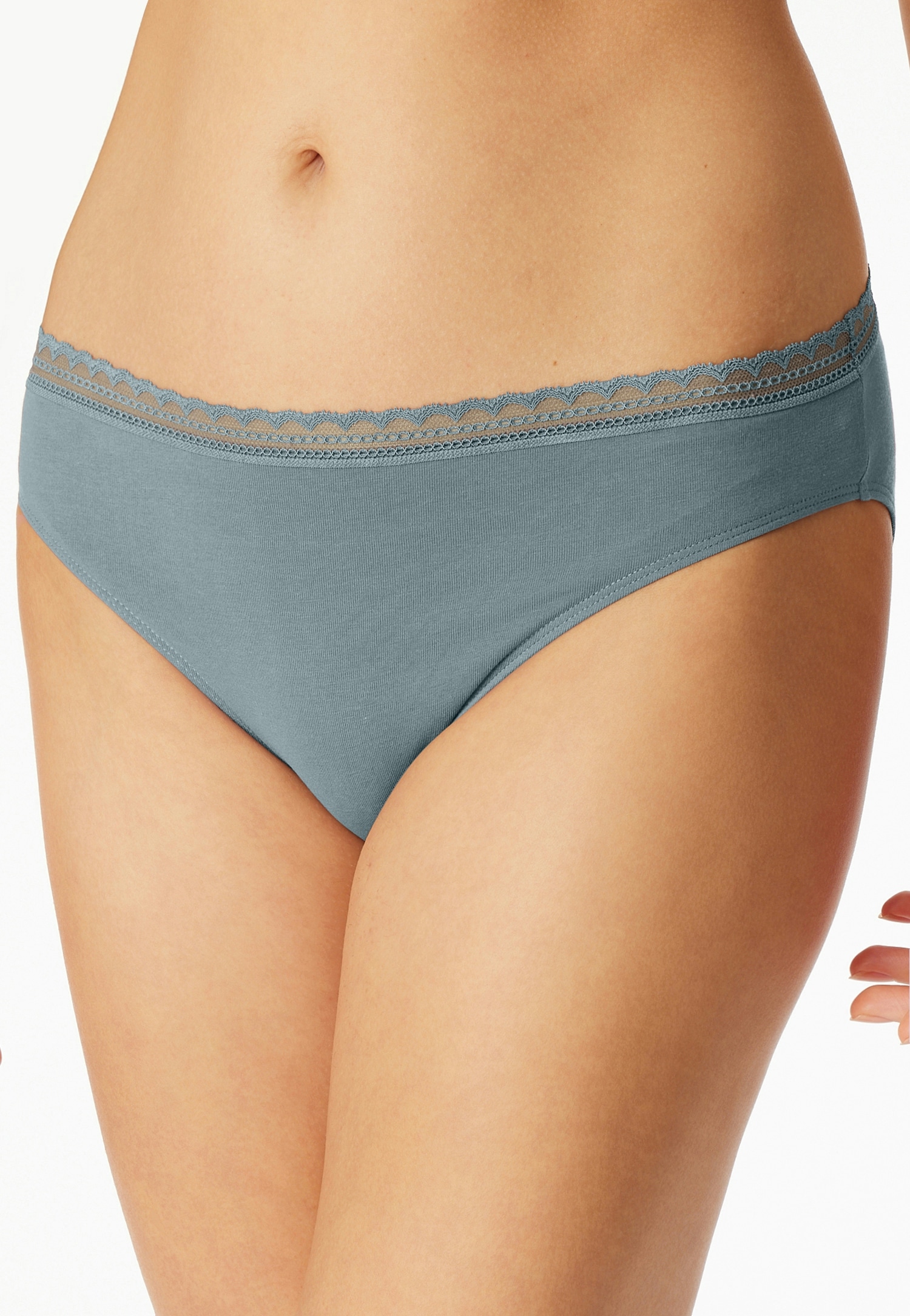Schiesser Rioslip »Modern Multipacks«, (3er Pack), Spitzenbänder, Baumwollmischung, Single Jersey