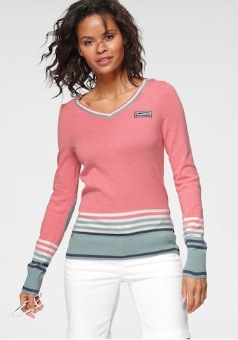 KangaROOS V-Ausschnitt-Pullover, im tollen Streifen-Farb-Mix kaufen