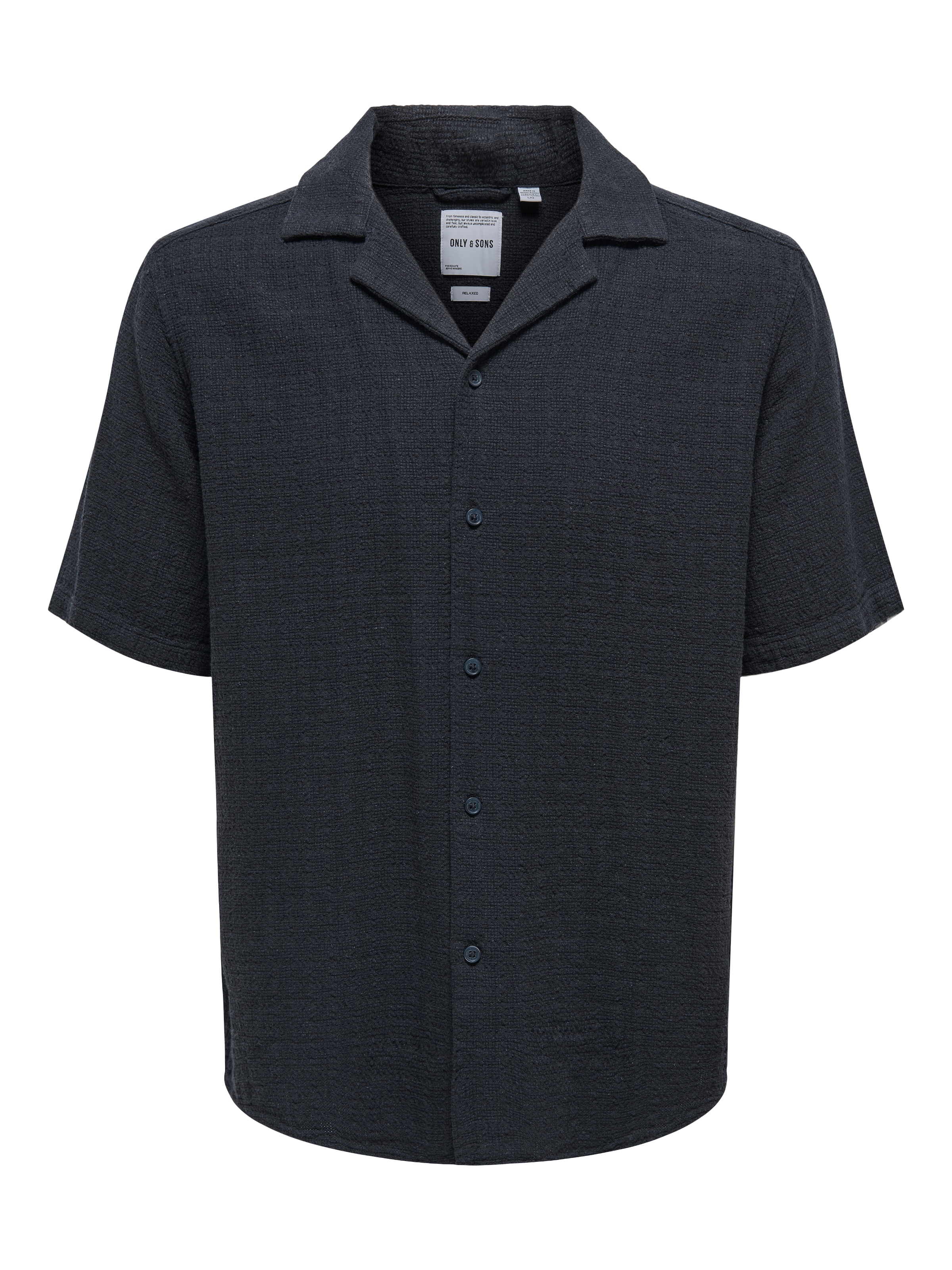 ONLY & SONS Kurzarmhemd »ONSLATHAM RLXSS RESORT LINEN STRUC 0257«