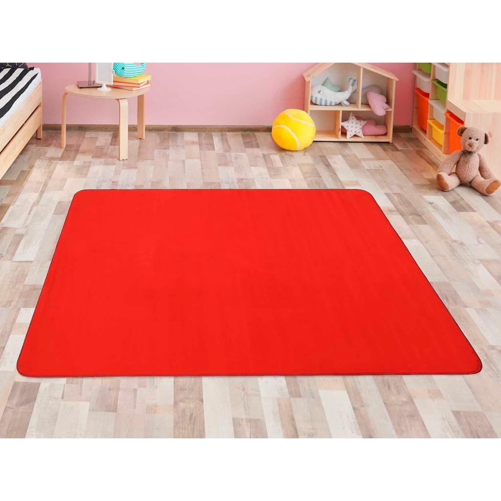 Primaflor-Ideen in Textil Kinderteppich »SITZKREIS«, rechteckig, 5 mm Höhe, Spielteppich, ideal im Kinderzimmer