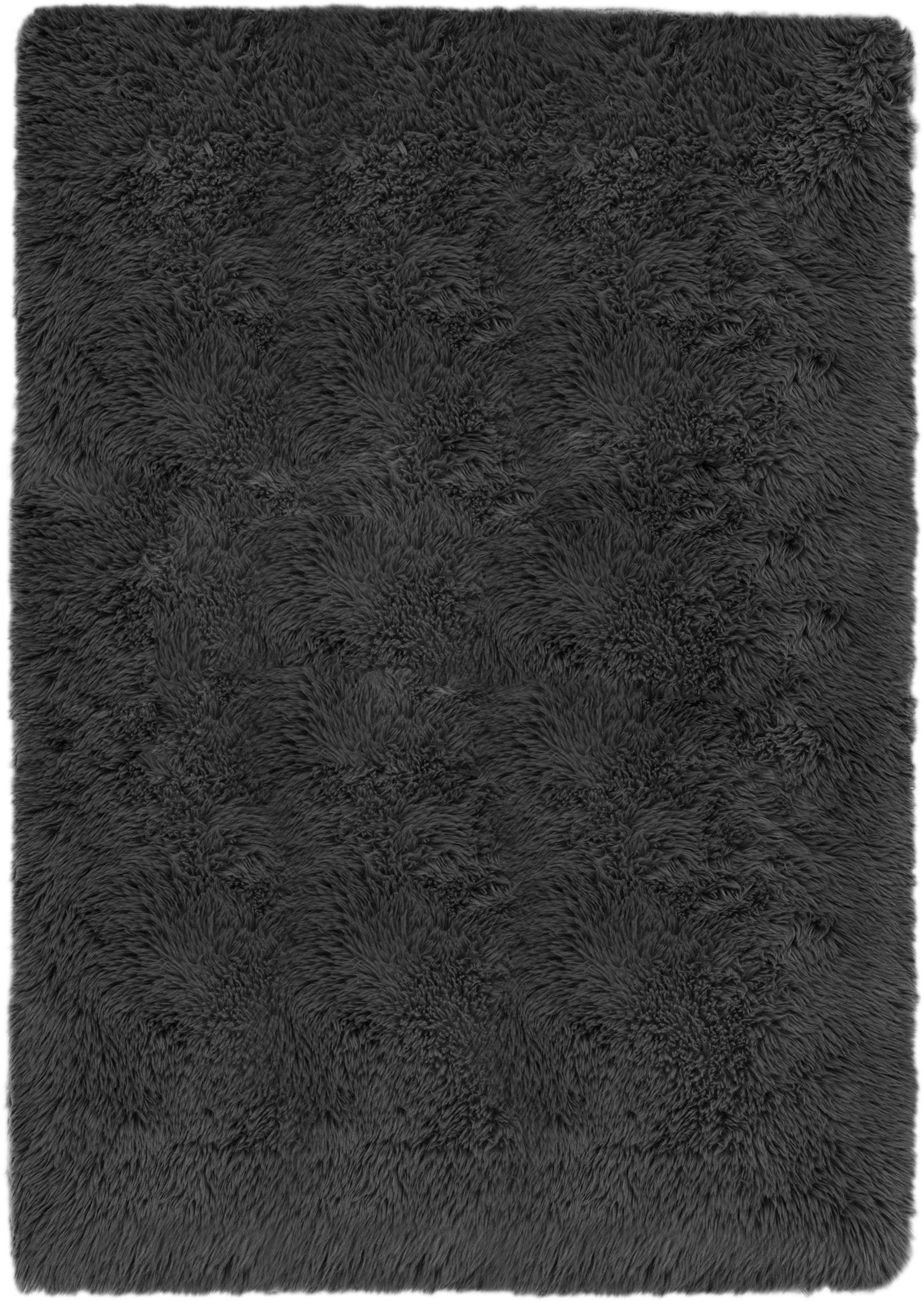 my home Hochflor-Teppich »Silky, besonders weich und kuschelig, sehr dichte Qualität«, rechteckig, 33 mm Höhe, rutschhemmend beschichtet, waschbar, uni, Wohnzimmer, Schlafzimmer