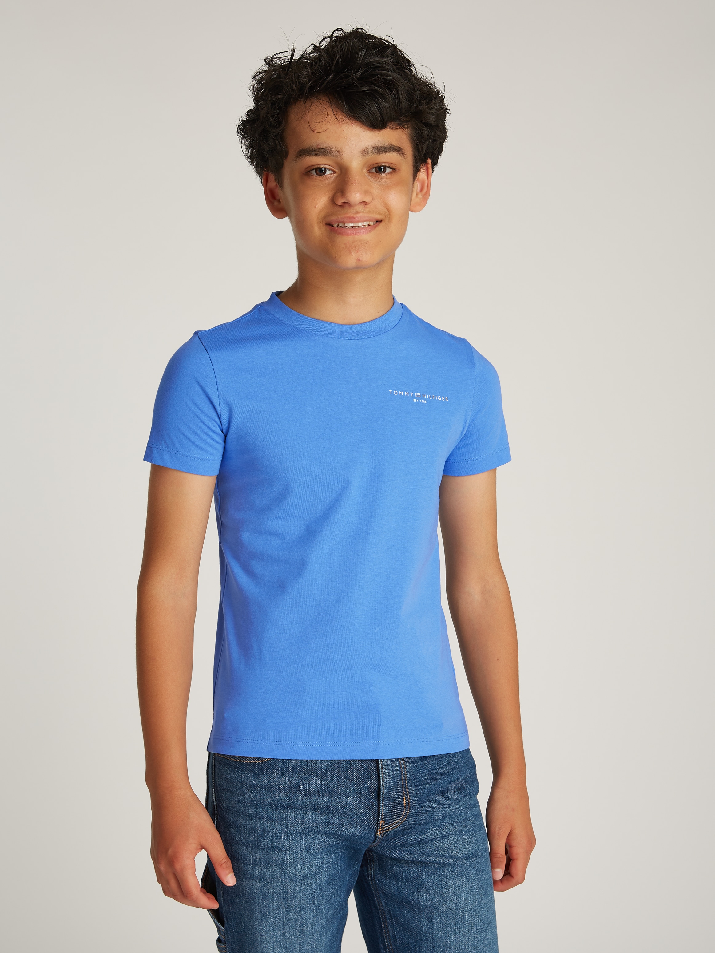 Tommy Hilfiger T-Shirt »U MINI CORP LOGO TEE SS«, in Unifarbe