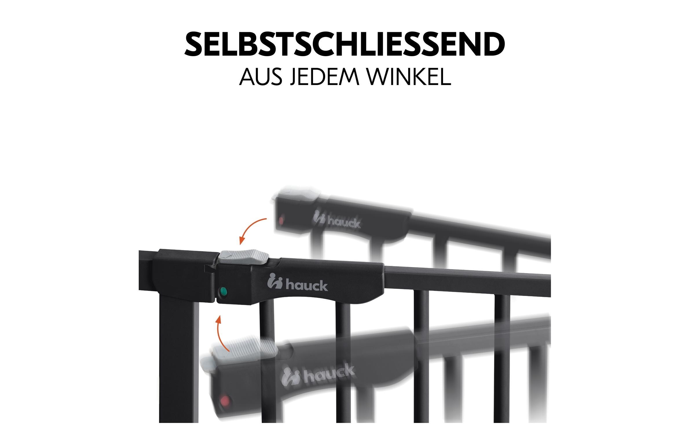 Hauck Türschutzgitter »Clear Step Autoclose 2 Schwarz«