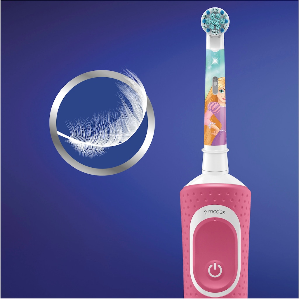 Oral-B Elektrische Kinderzahnbürste »Disney Princess«, 1 St. Aufsteckbürsten