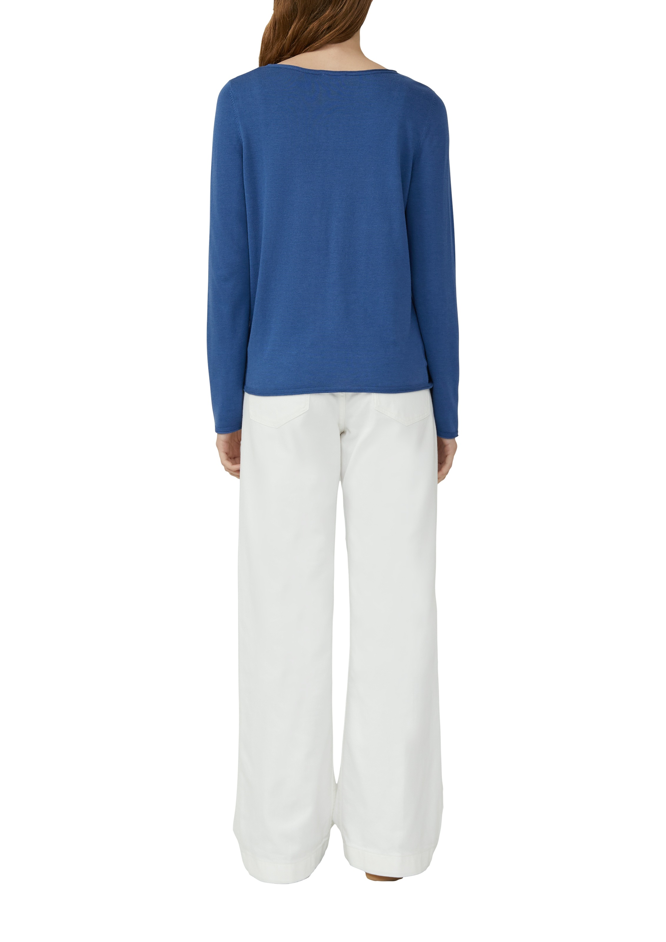 s.Oliver Langarmshirt, mit Rollkanten