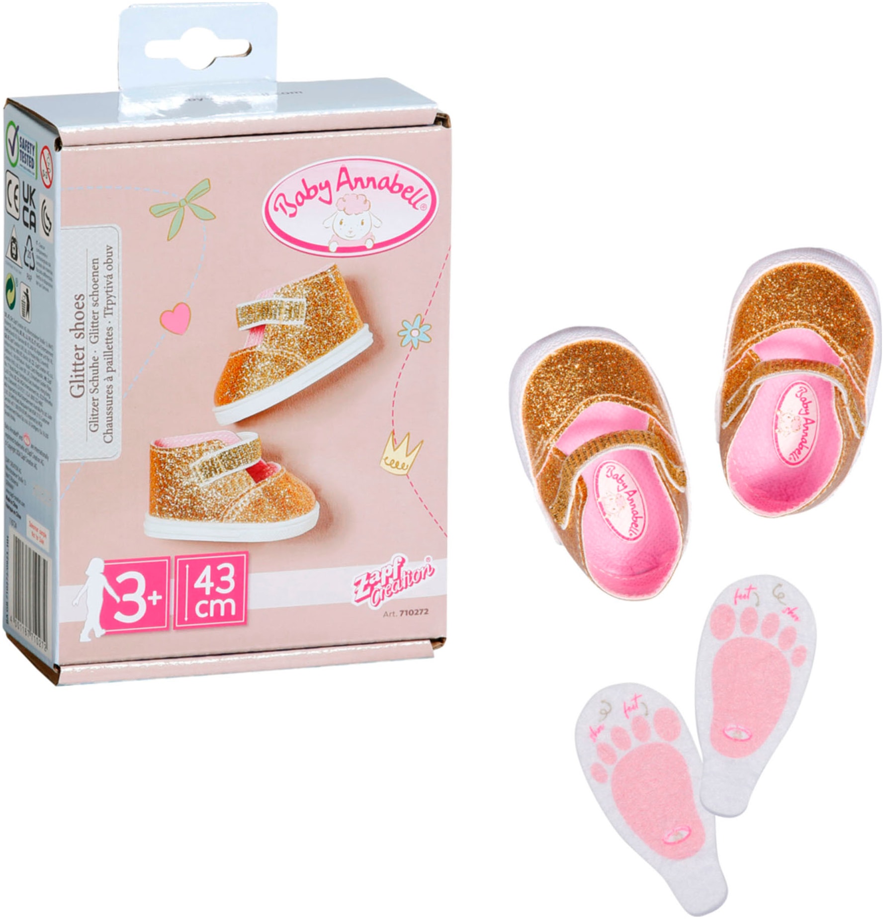 Baby Annabell Puppenkleidung »Schuhe + Sohlen 43 cm«